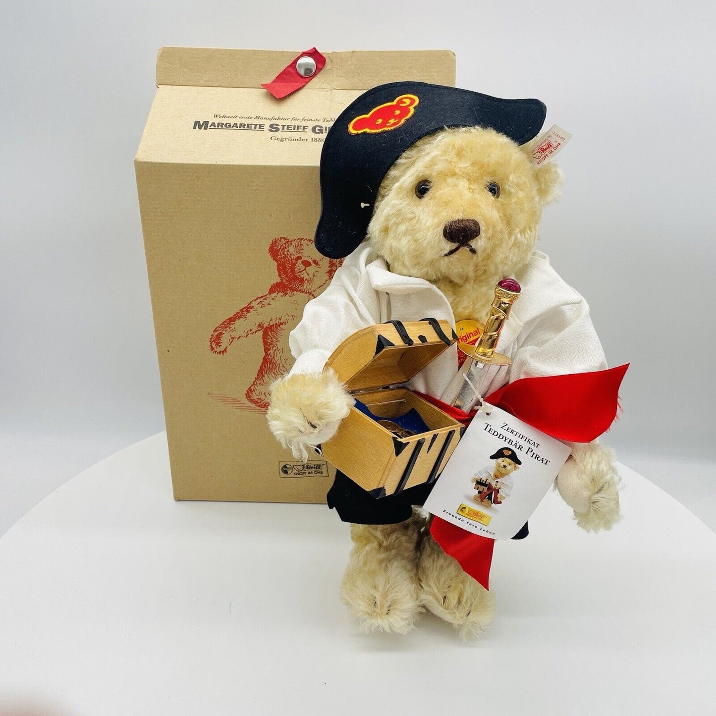 Steiff Teddybär Pirat 655371 limitiert 1500 38cm Mohair
