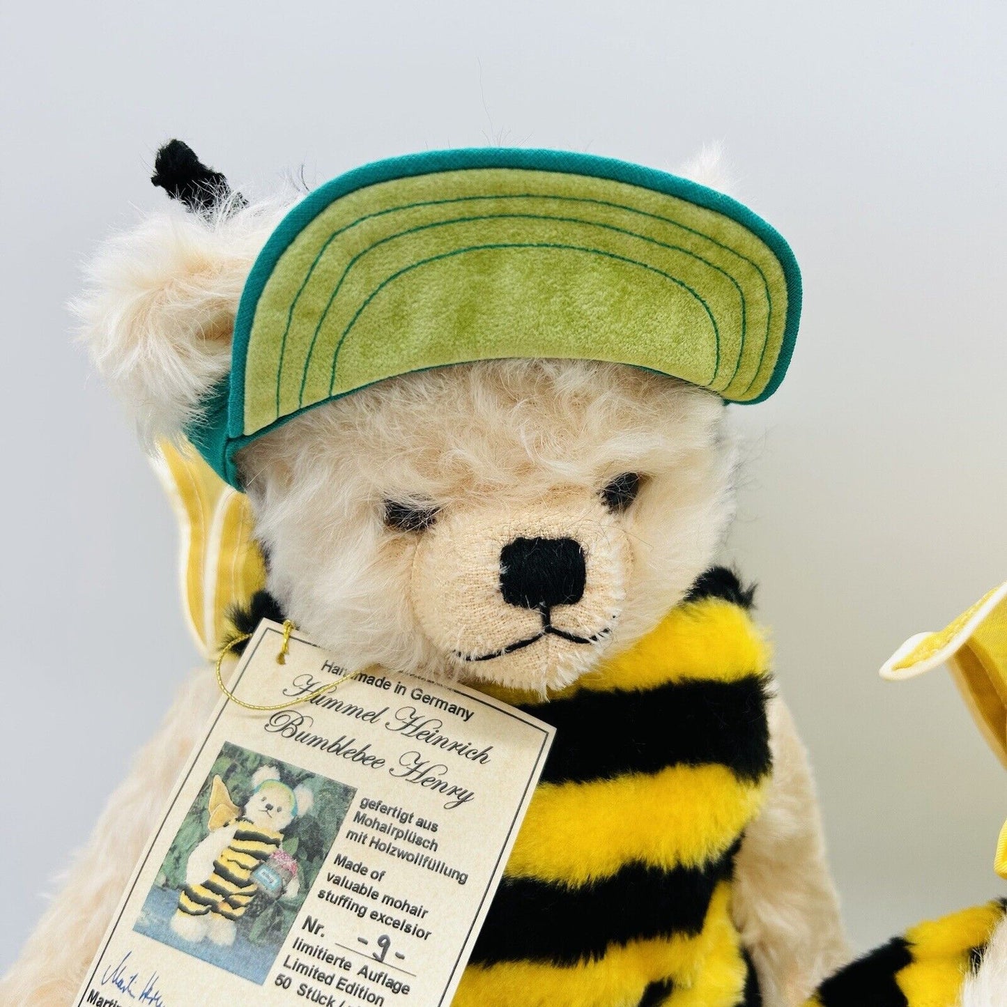Set Hermann Coburg Bienenkönigin und Hummel Heinrich limitiert 50 32 cm Mohair