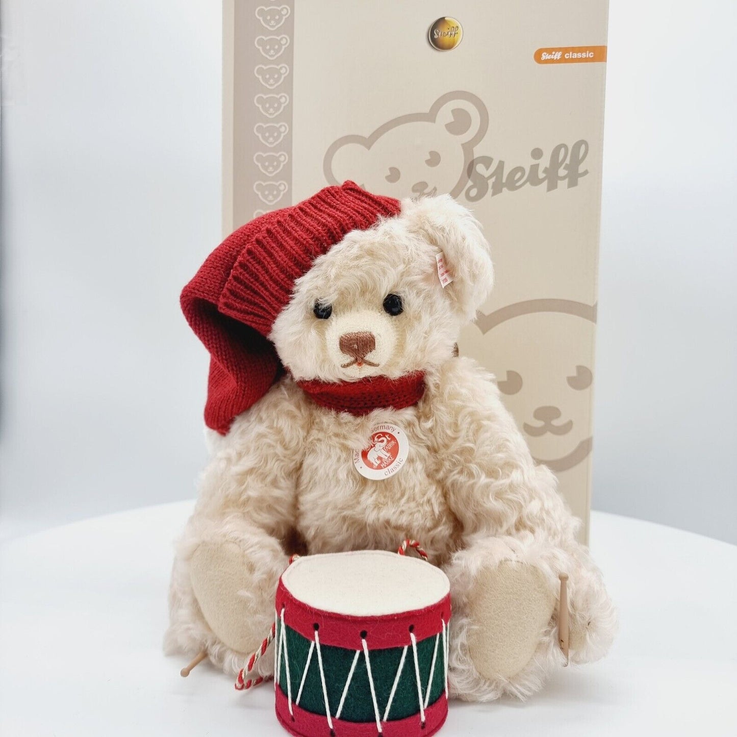 Steiff 037368 Teddybär Trommler limitiert 2007 aus 2007 30cm Mohair