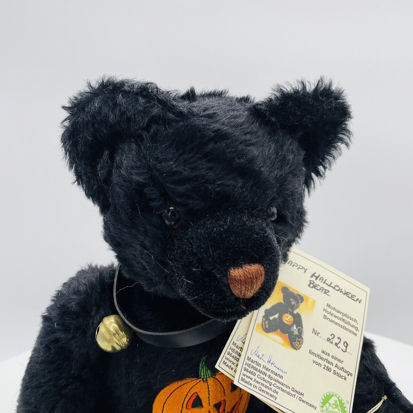 Hermann Coburg Teddybär Happy Halloween limitiert 250 Mohair