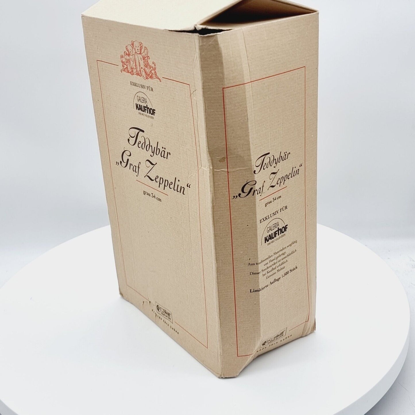 Steiff Teddybär Graf Zeppelin 655548 grau 34 cm limitiert 1500 Jahr 2000