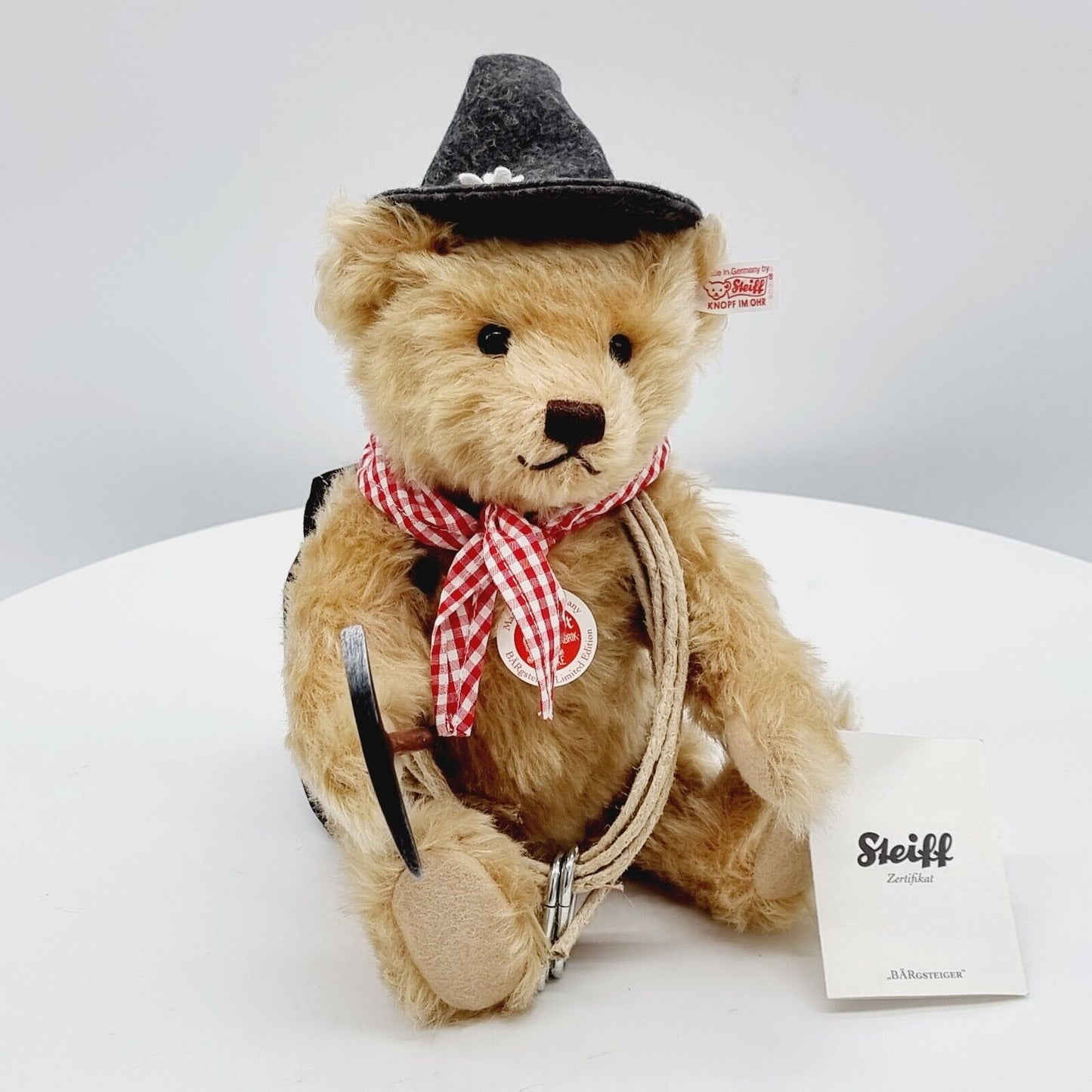 Steiff 656606 Teddybär Bärgsteiger limitiert 1500 aus 2008 28 cm Mohair
