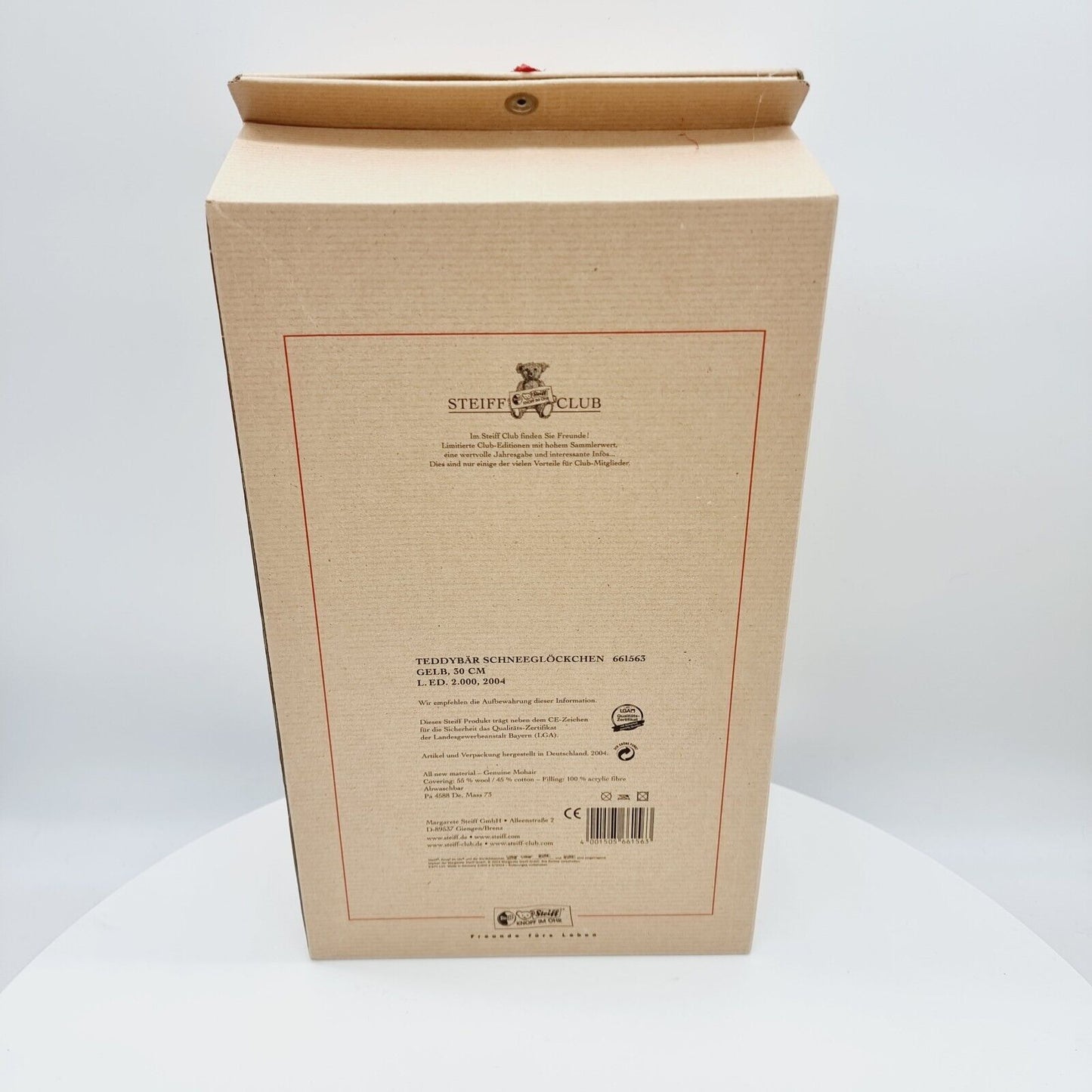 Steiff Teddybär Schneeglöckchen 661563 limitiert 2000 aus 2004 32cm Mohair