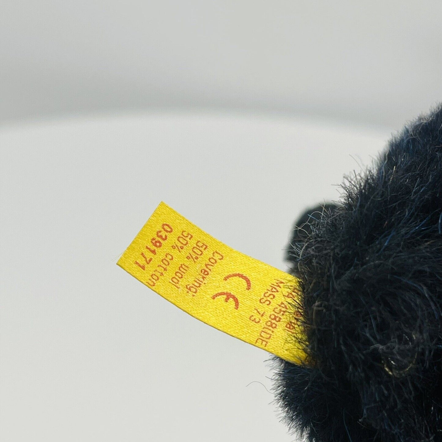 Steiff Classic Teddybär blaum mit Halsband 039171 18cm Alpaca