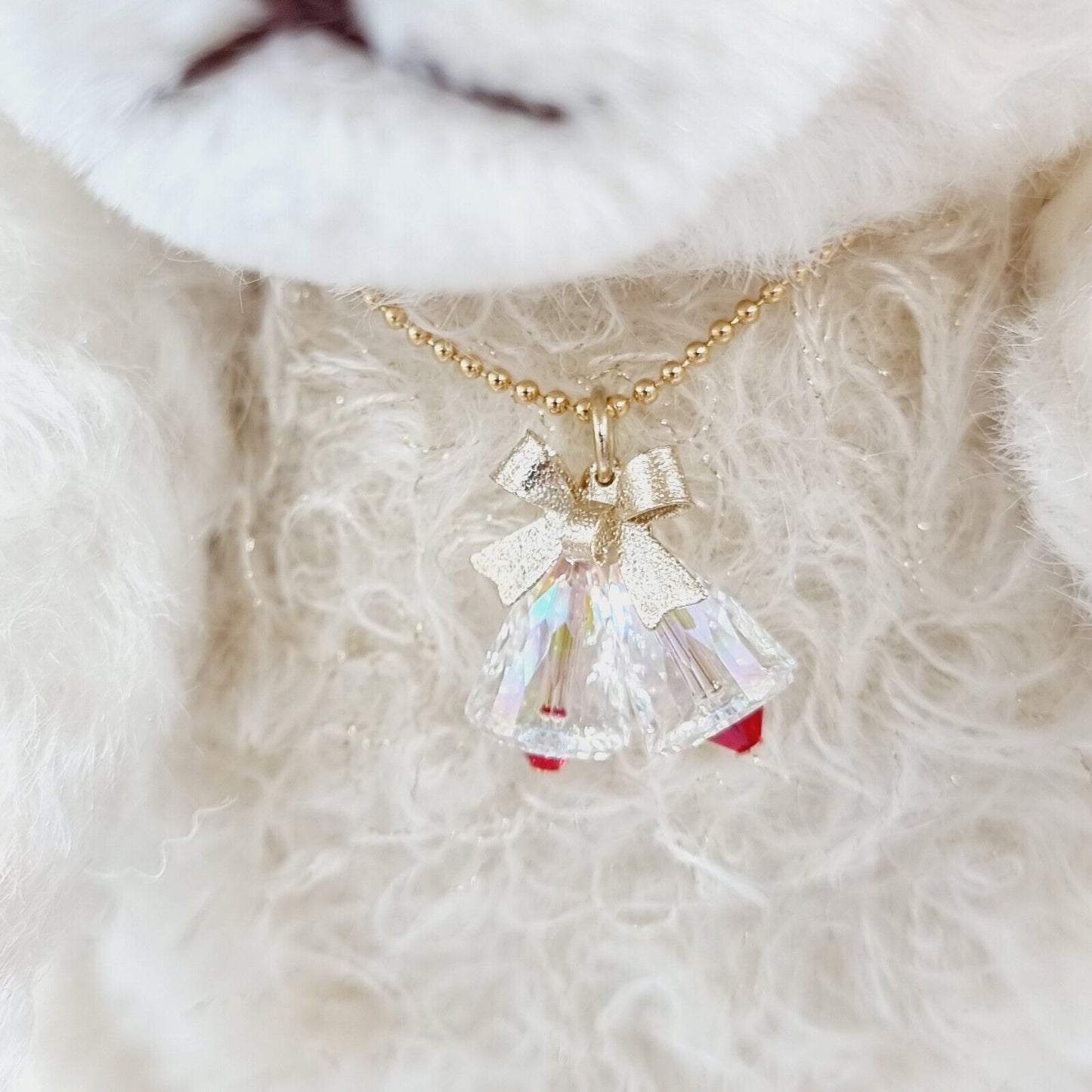 Steiff Teddybär Little Santa 2019 Crystal limitiert 1500 weiß 24 cm Mohair