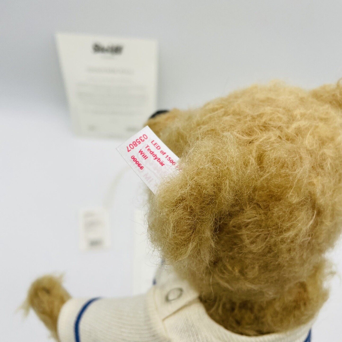 Steiff Teddybär Will 035807 limitiert 1500 aus 2012 28cm Mohair