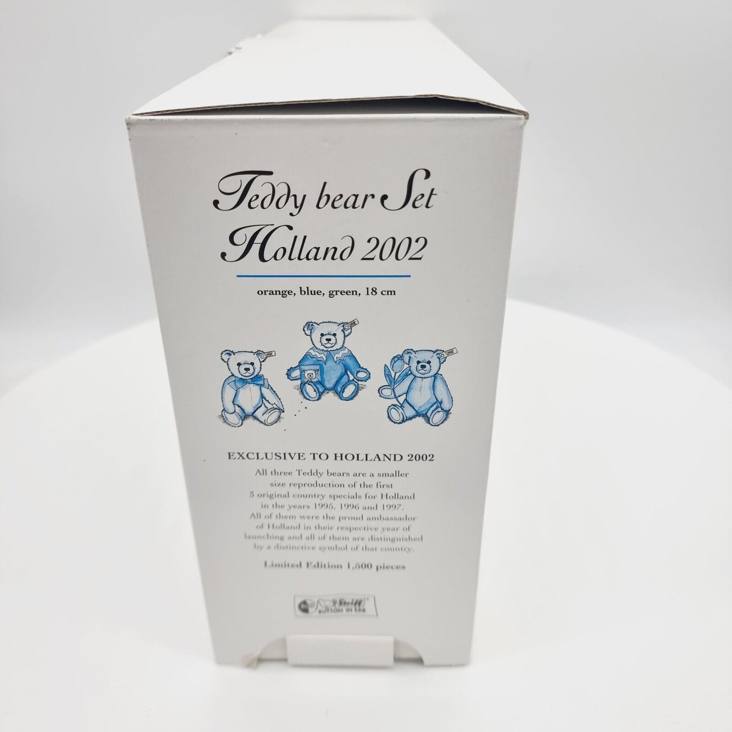 Steiff 660672 Teddybären Hollandset limitiert 1500 aus 2002 18 cm Mohair