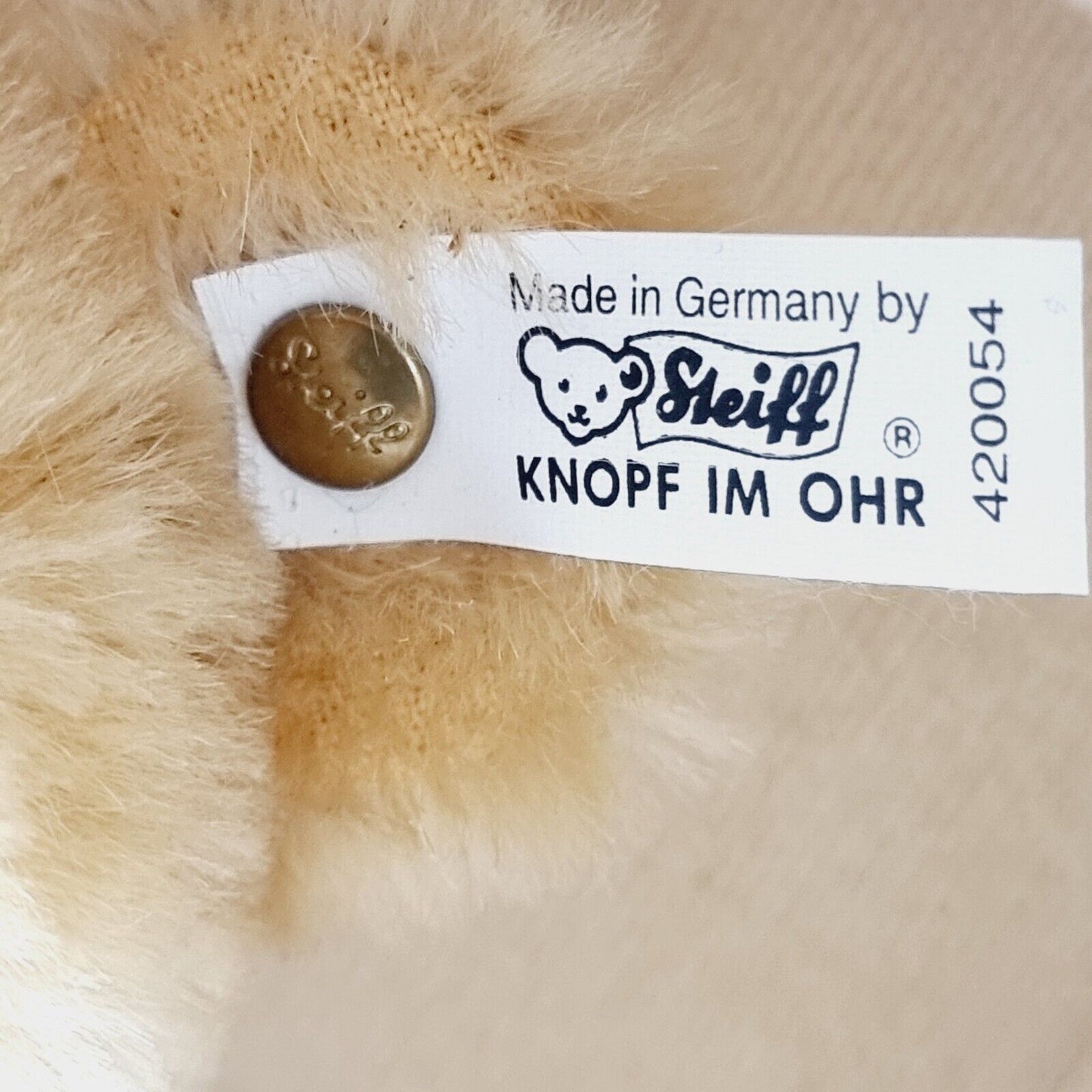 Steiff 420054 Club Edition Baby Bär blond 35cm 1995 limitiert Zertifikat
