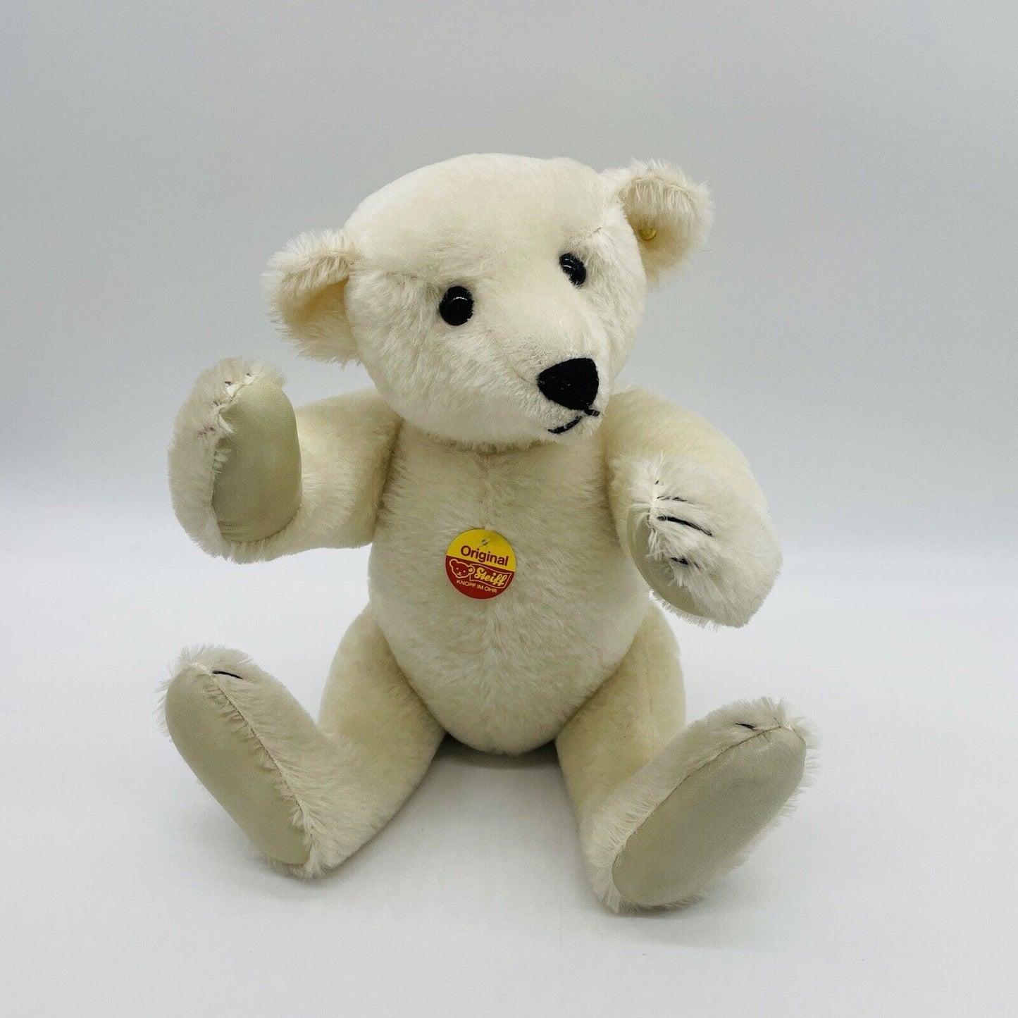 Steiff Set bestehend aus zwei Eisbären Mohair mit Brustschild ohne Fahne