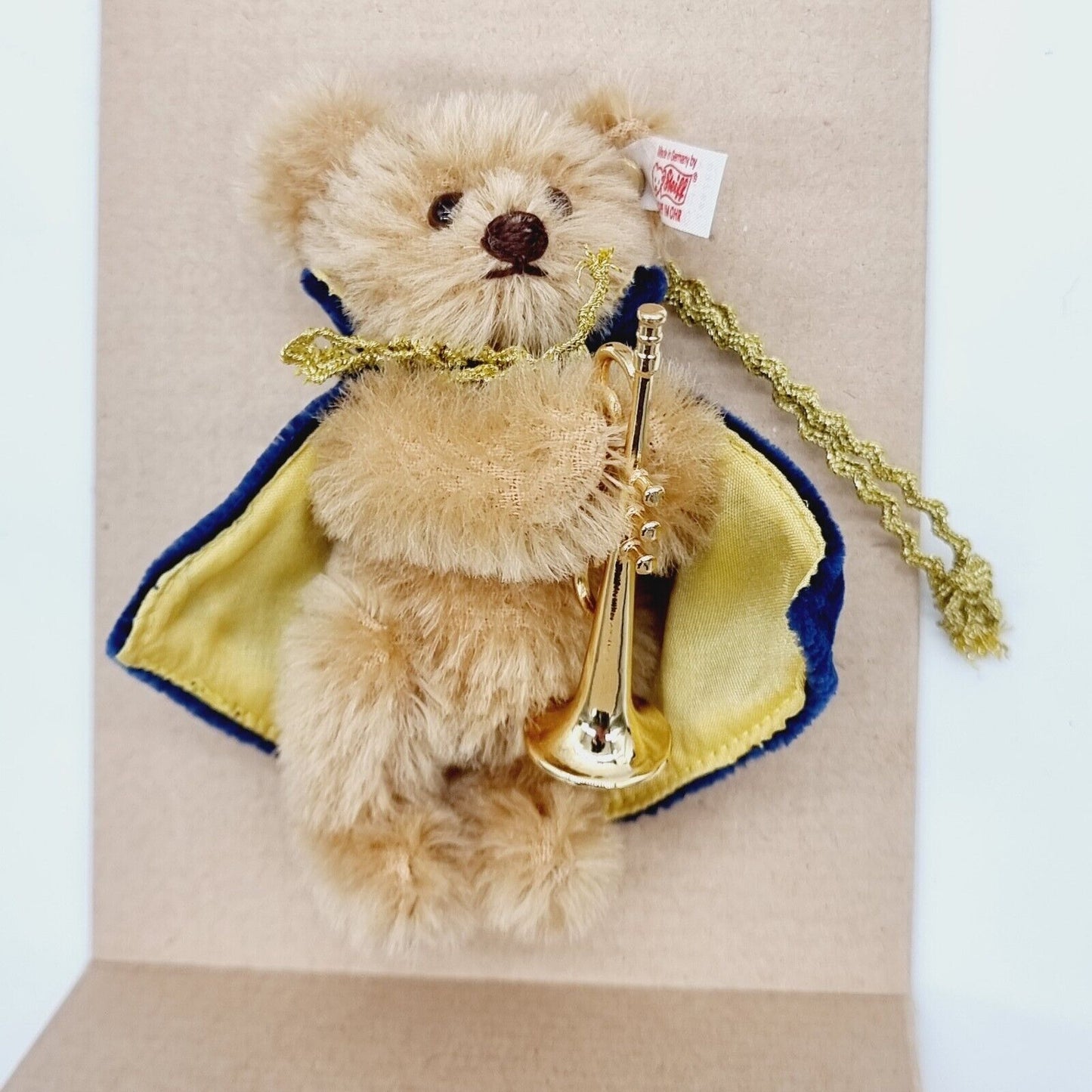 Steiff 037887 Teddybär Trompeter Ornament beige 11 cm 2003 limitiert 5000