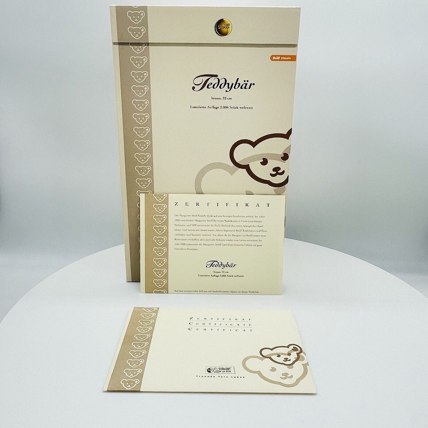 Steiff Teddybär mit Halsband 038266 limitiert 2006 aus 2006 32cm
