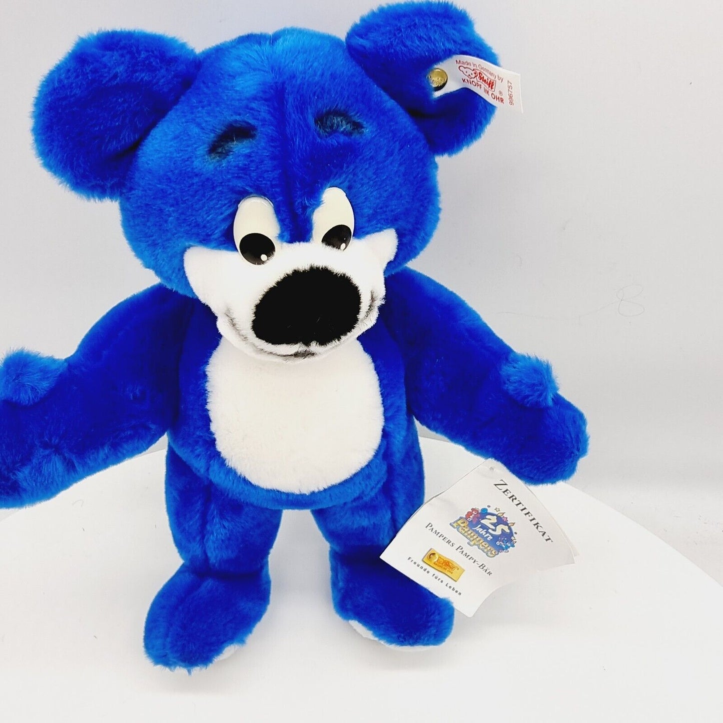 Steiff 996757 Pampers Pampy-Bär Teddybär 30 cm blau limitiert 5000 Jahr 1998