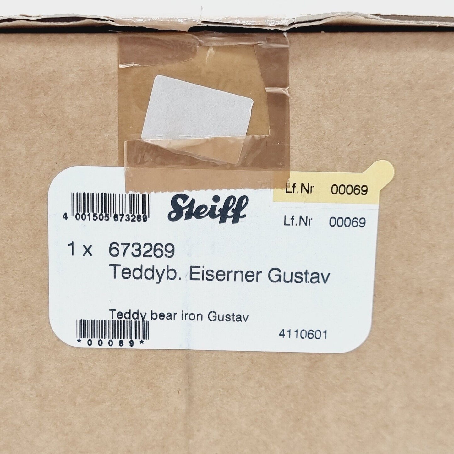 Steiff Teddybär Eisener Gustav 673269 blond 22 cm limitiert 1000 Jahr 2011