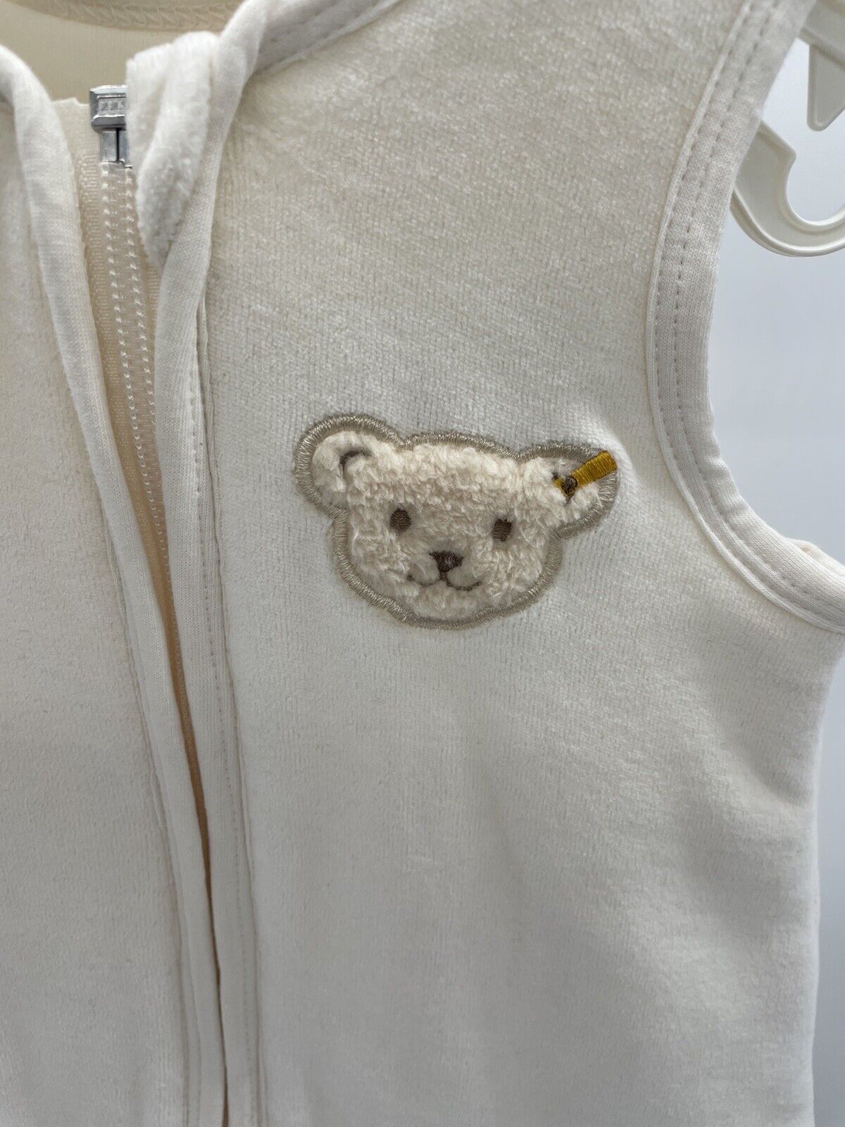Steiff Schlafsack unisex 70 cm Babyschlafsack Baumwolle Teddybär Knopf im Ohr
