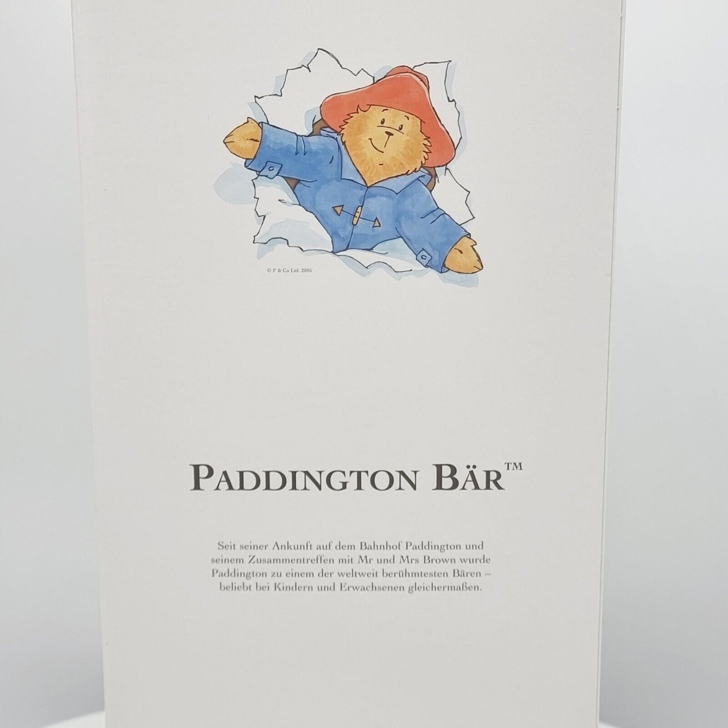 Steiff 354311 Teddybär Paddington mit Regenmantel limitiert 2500 aus 2005