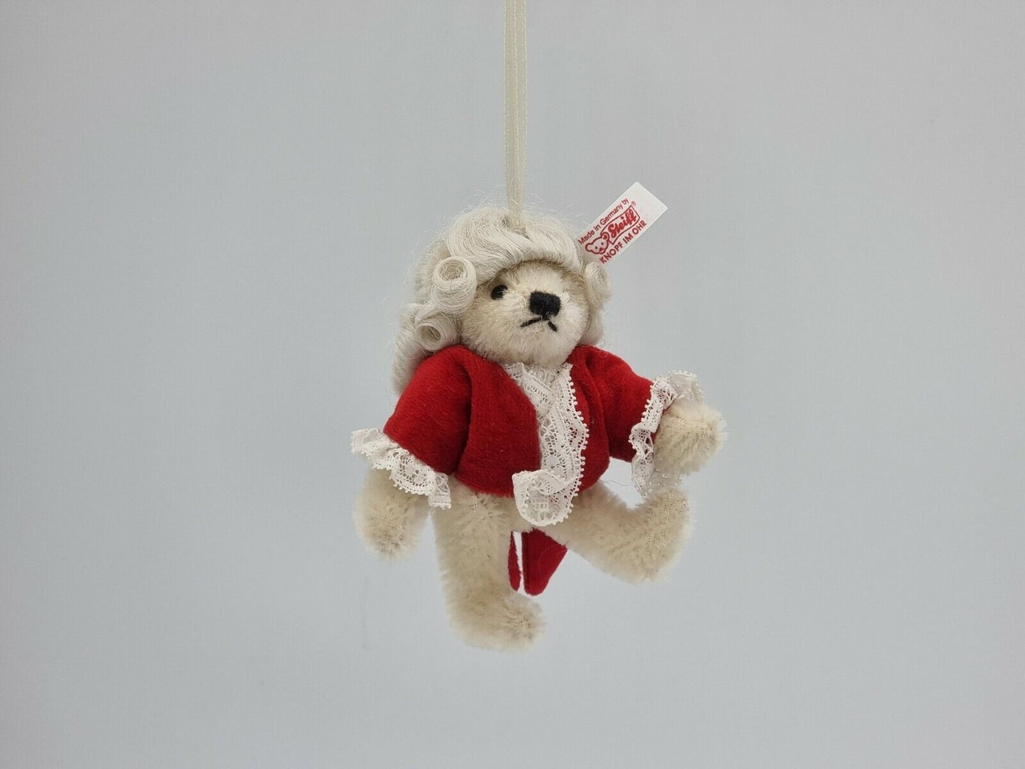 Steiff Teddybär Mozart Ornament 656392 9 cm Knopf Fahne limitiert auf 2006 Stk.