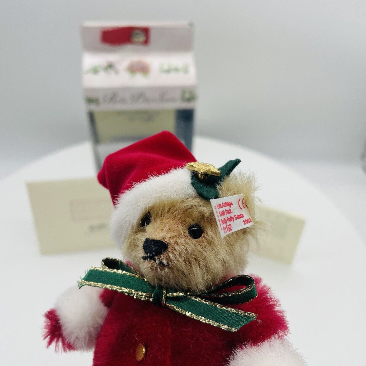 Steiff Weihnachtsmann Roly Poly Santa 037894 North America 12cm