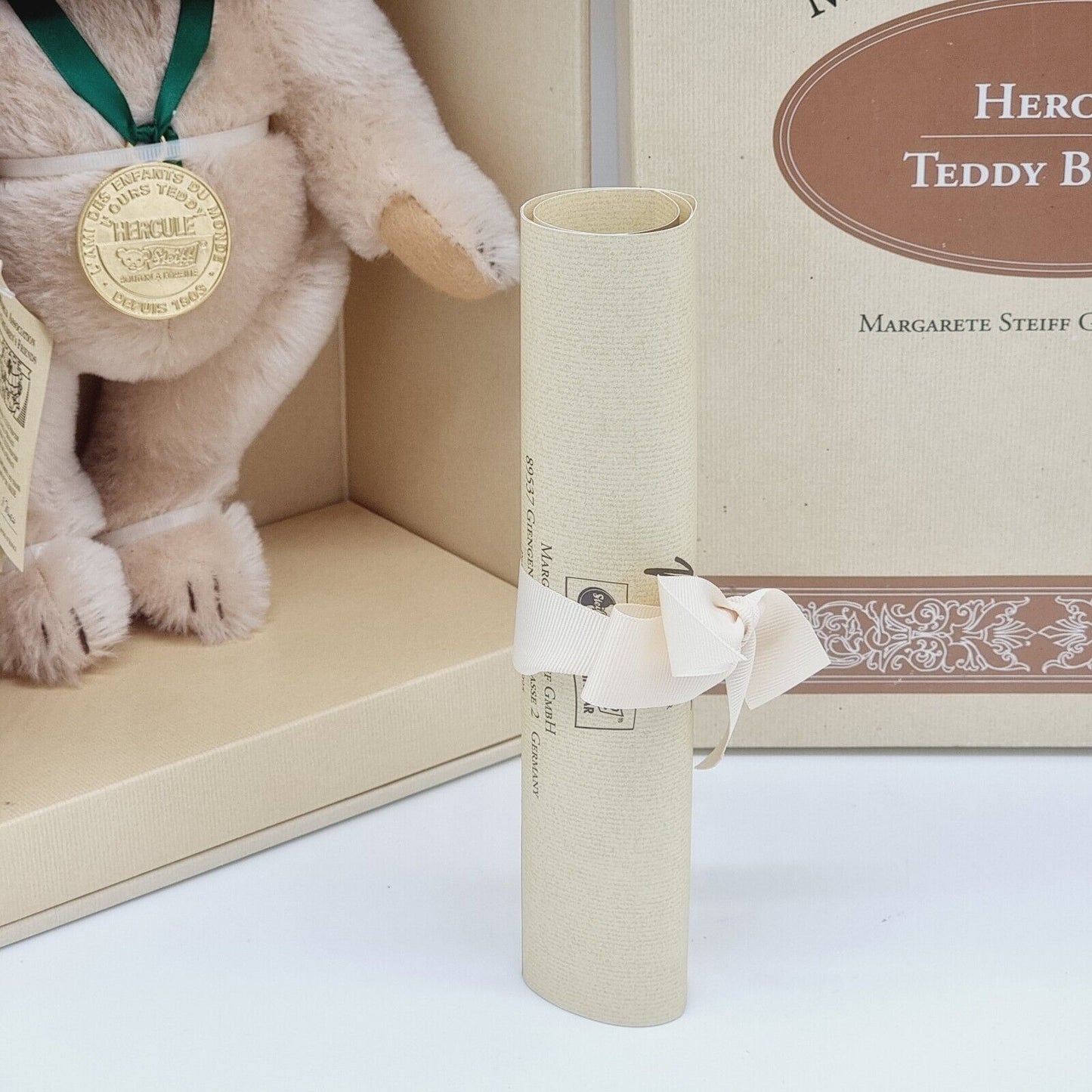 Steiff 999079 Teddybär Hercule Monaco limitiert 3000 aus 1995 28cm Mohair