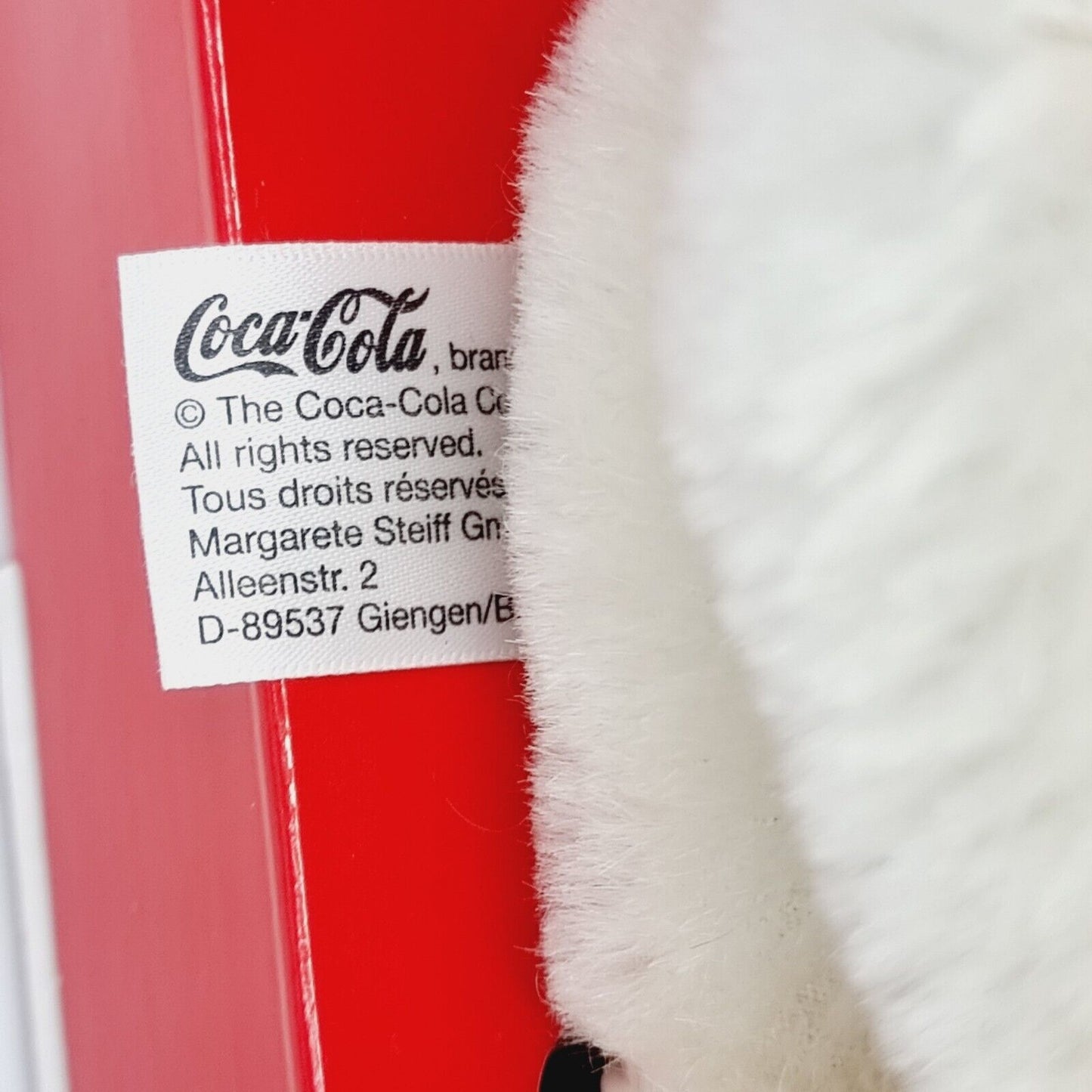 Steiff 666032 Coca-Cola Polar Bear Cub weiß mit roter OVP limitiert Jahr 2000