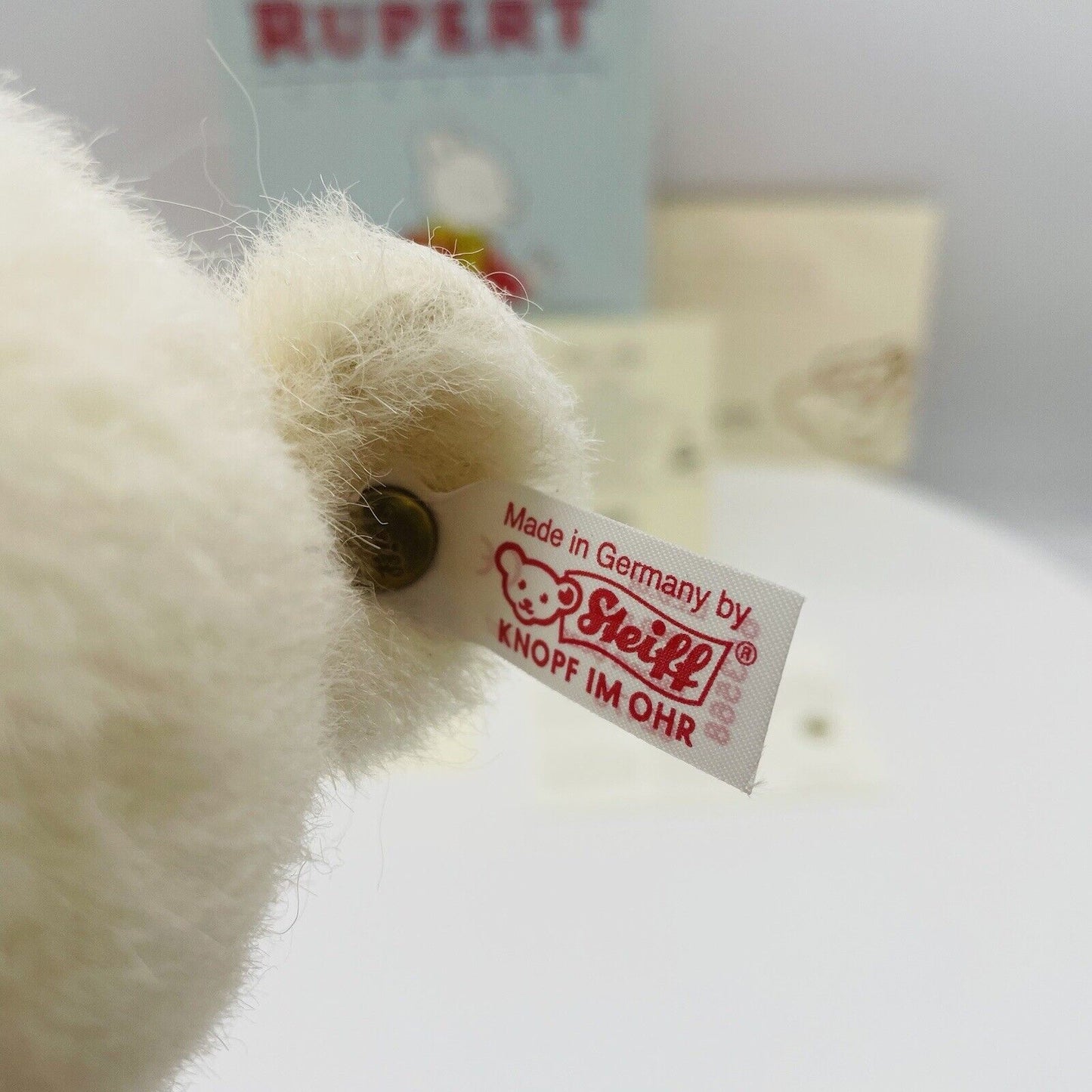 Steiff Teddybär Rupert 653568 limitiert 3000 aus 2007 Alpaca 28 cm