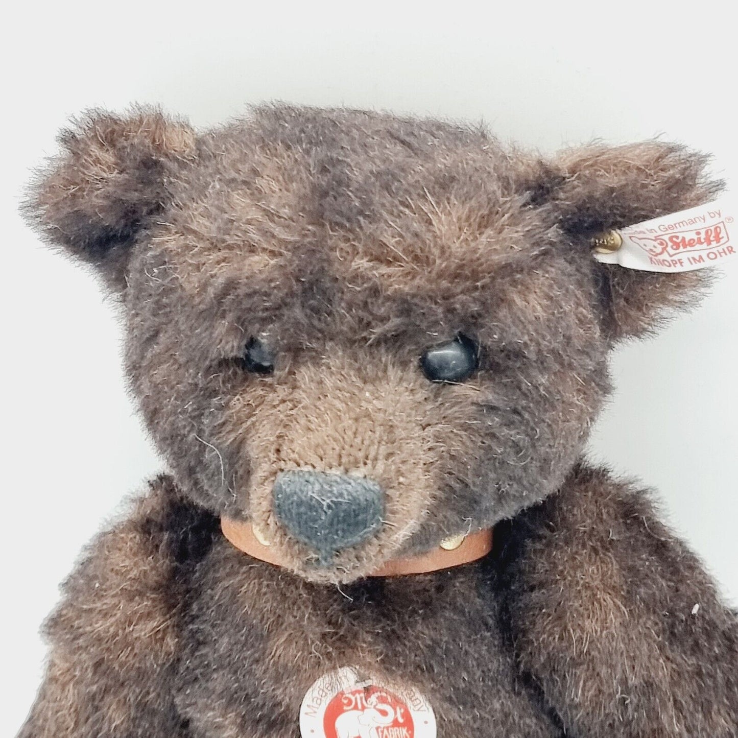 Steiff 038266 Teddybär mit Halsband limitiert 2006 aus 2006 32cm Mohair