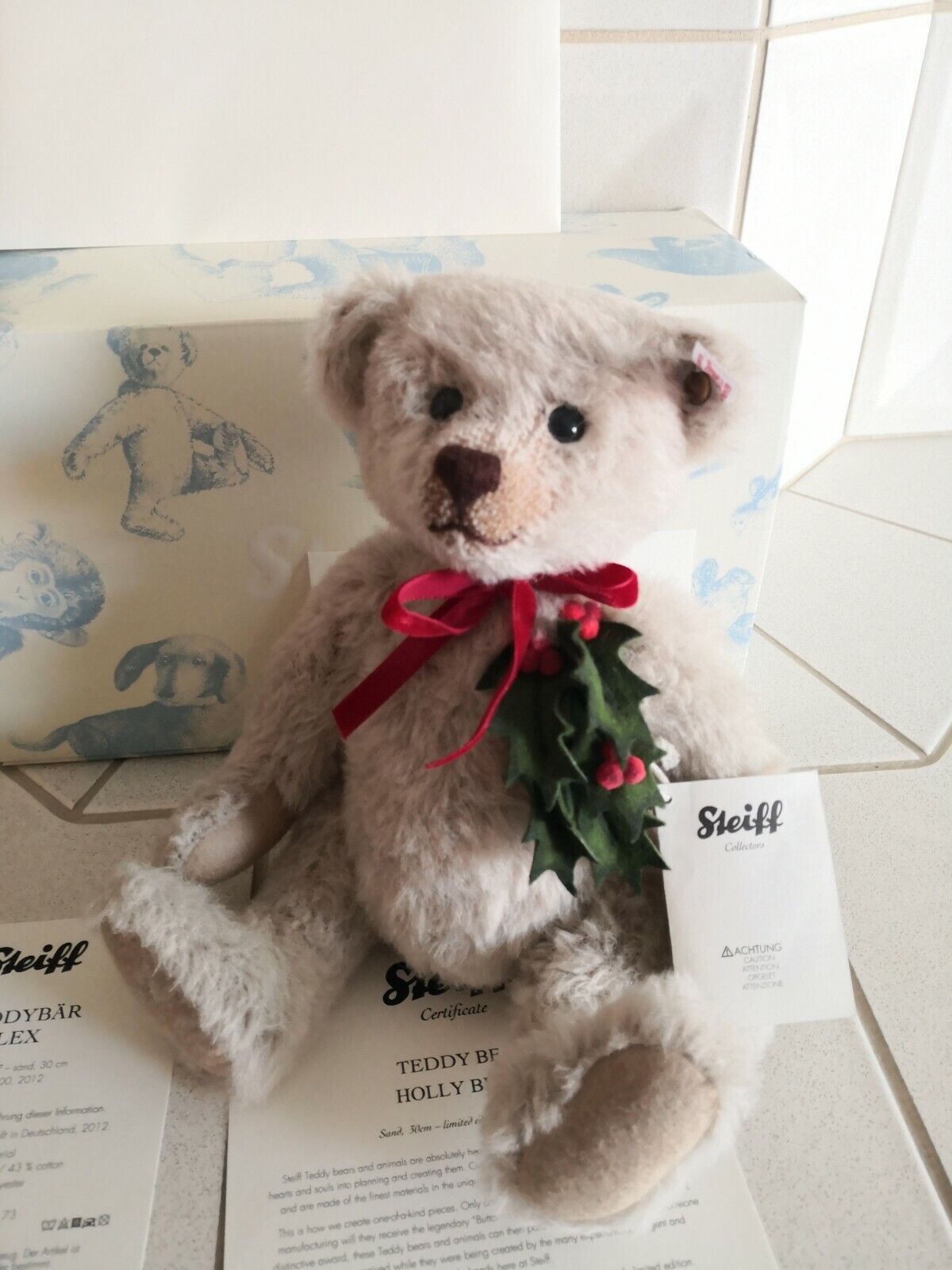 Steiff Teddybär Ilex 035357 inkl. Zertifikat 137 Alpaca Teddy Neu & Ovp