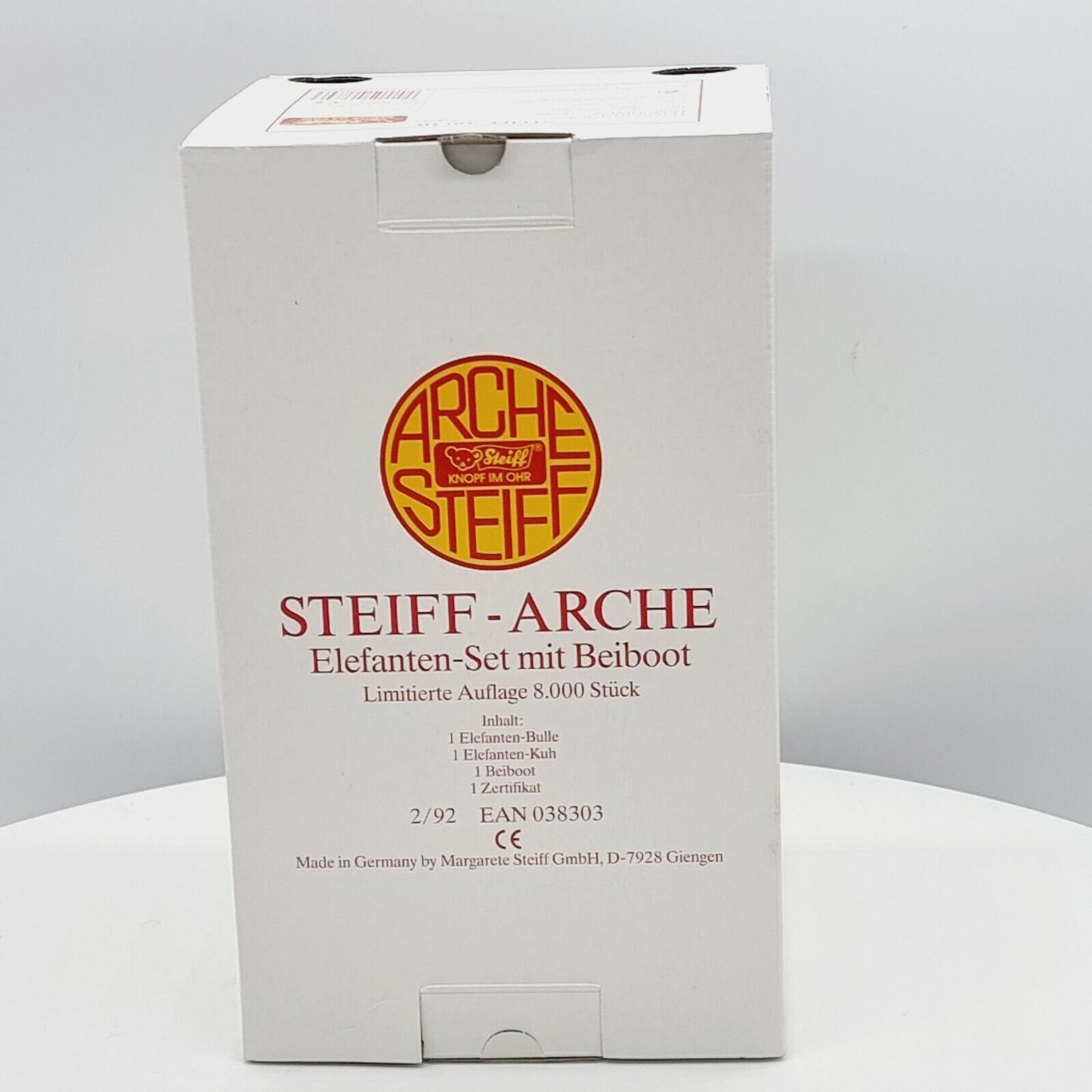 Steiff 038303 Arche Elefanten Set 17 cm limitiert 8000 Jahr 1992