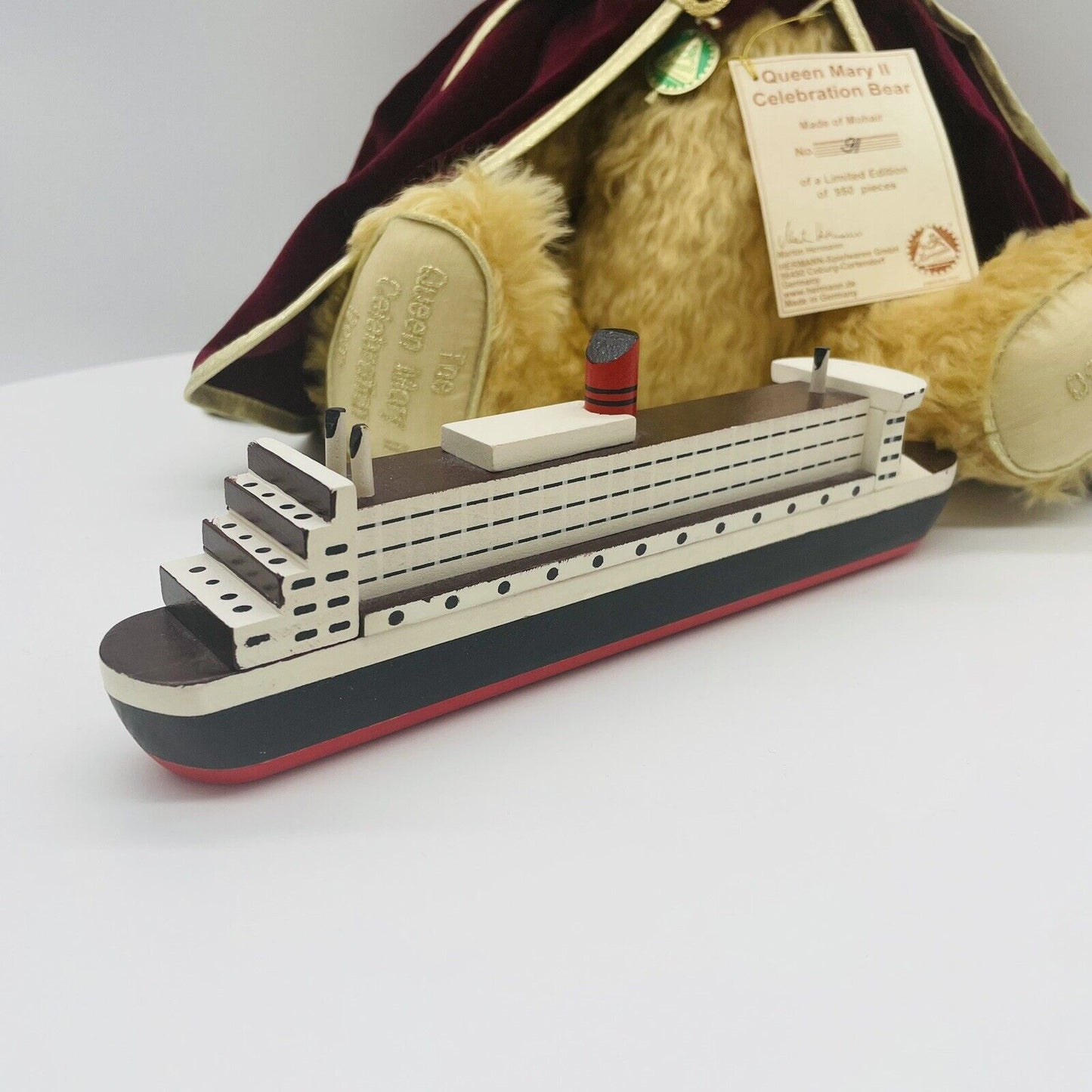 Hermann Coburg Teddybär Queen Mary II Celebration Bear limitiert 950 Mohair
