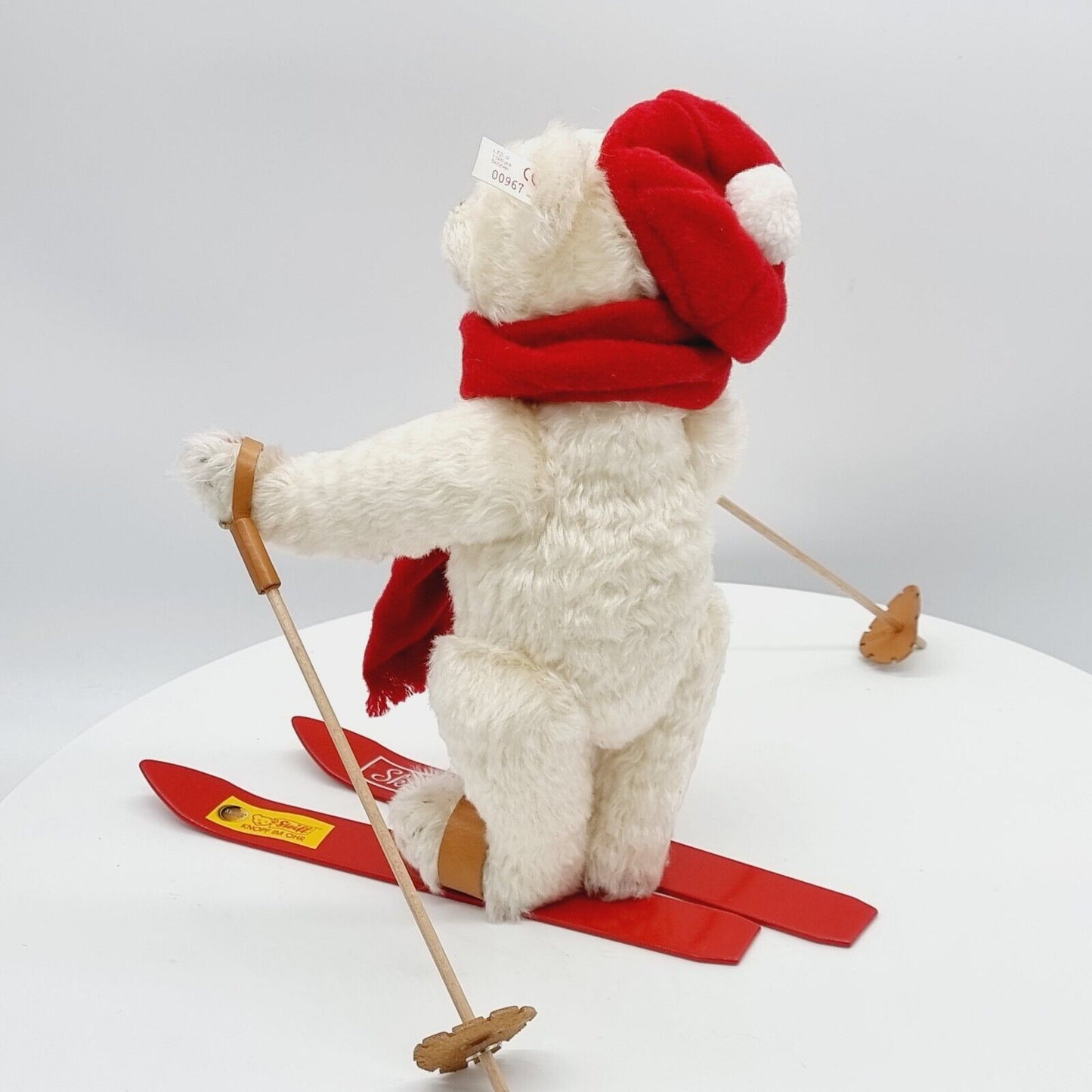 Steiff 660146 Skifahrer Teddybär weiß 34 cm 2000 limitiert 1500 exklusiv Schweiz