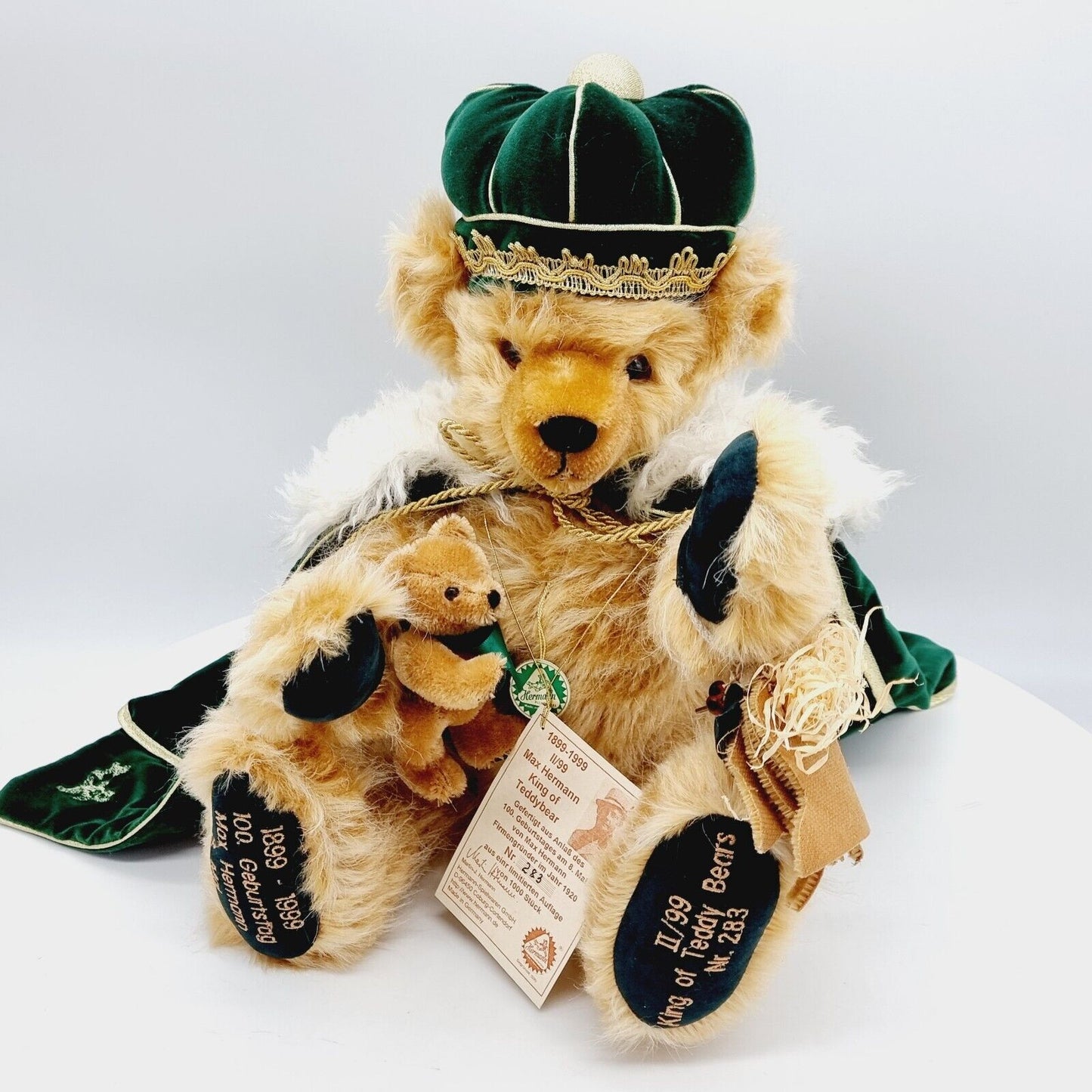 Hermann Coburg Teddybär Max Hermann König der Teddybären limitiert 1000 Mohair