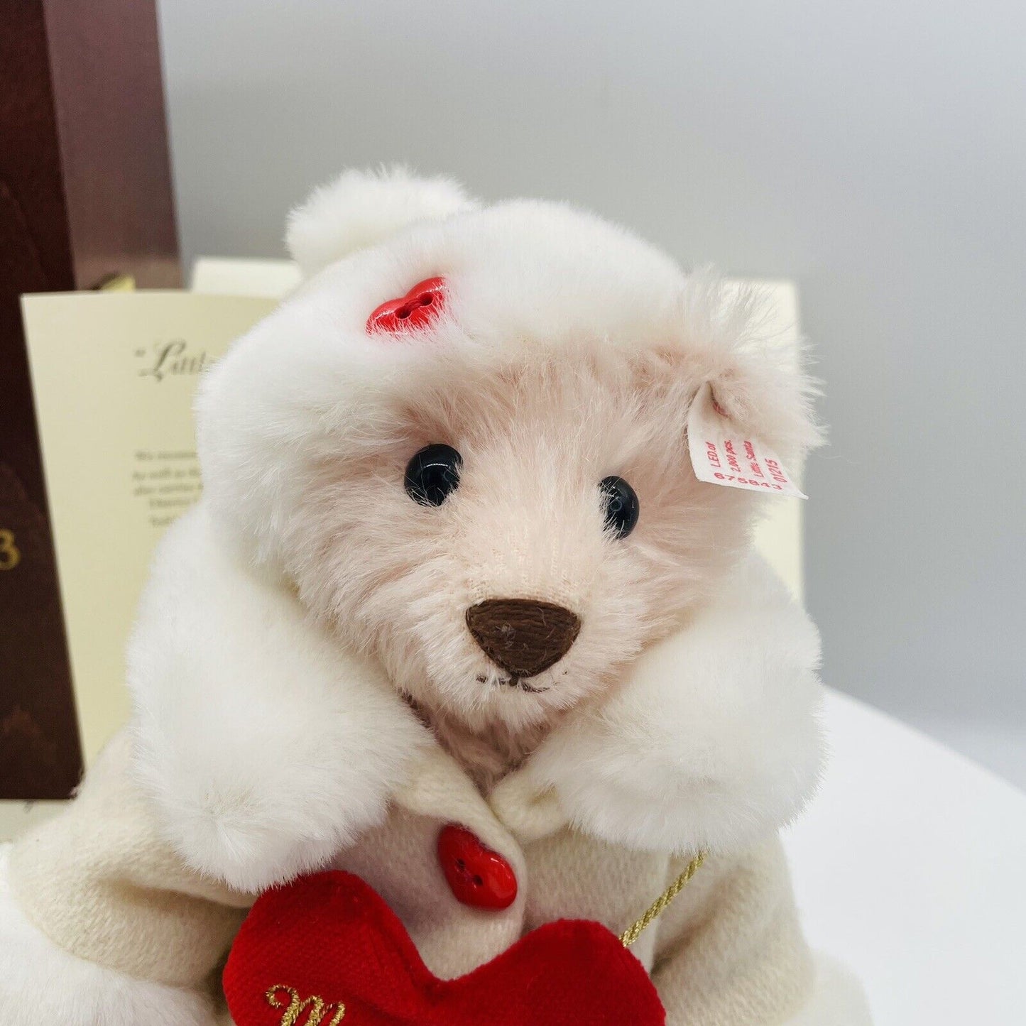 Steiff Teddybär Little Santa 2003 675843 limitiert 2000 aus 2003 20cm Mohair