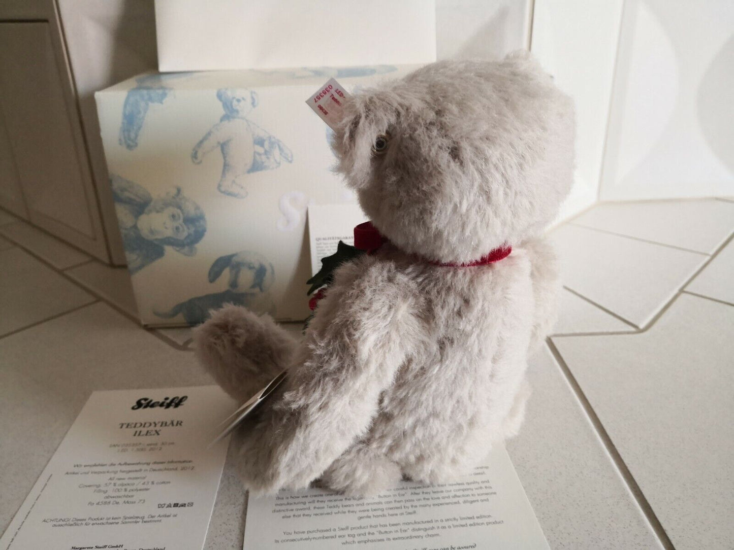 Steiff Teddybär Ilex 035357 inkl. Zertifikat 137 Alpaca Teddy Neu & Ovp