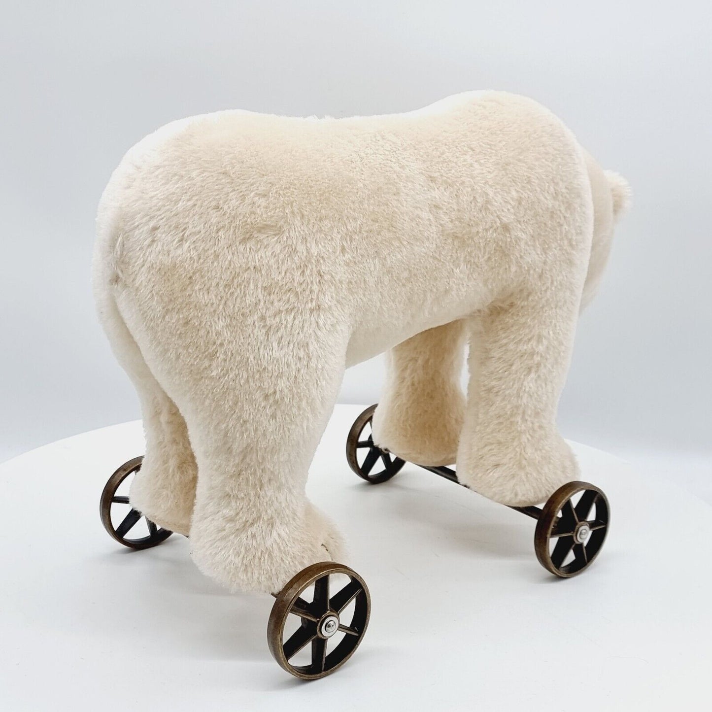 Steiff 400544 Polarbär auf Rädern limitiert 1000 aus 2006 Mohair 43 cm