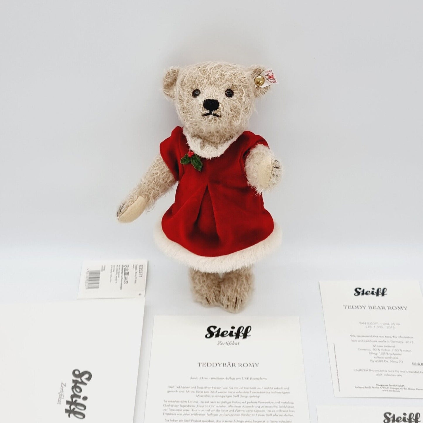 Steiff Teddybär Romy 035371 limitiert 25 cm 2012 Zertifikat