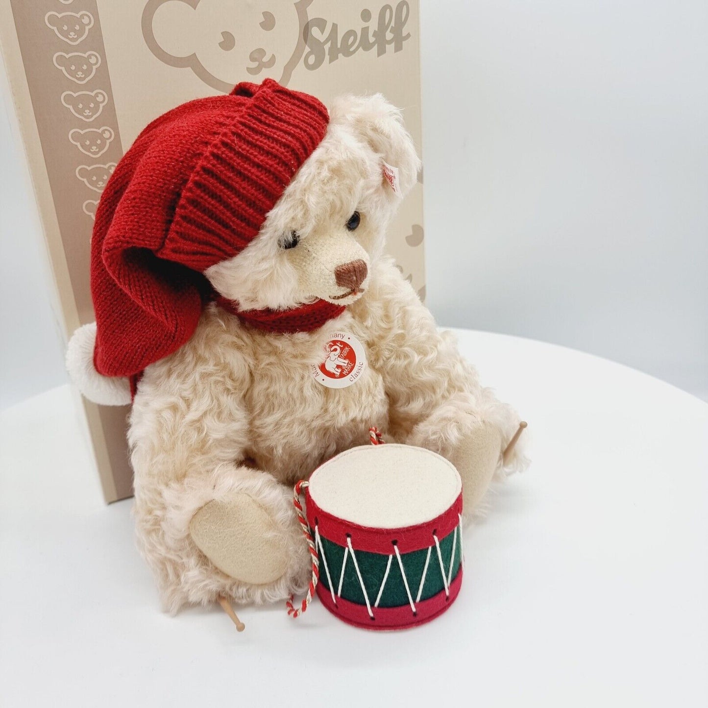 Steiff 037368 Teddybär Trommler limitiert 2007 aus 2007 30cm Mohair
