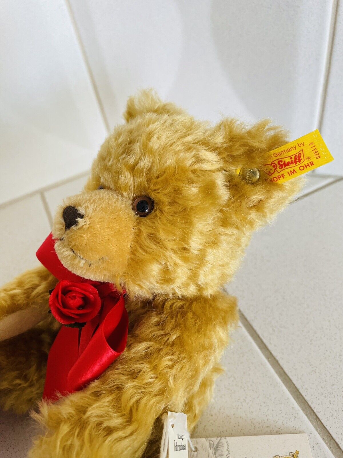 Steiff Teddybär 028113 Liebeserklärung 21 cm Tierwelt Sammler Liebe OVP