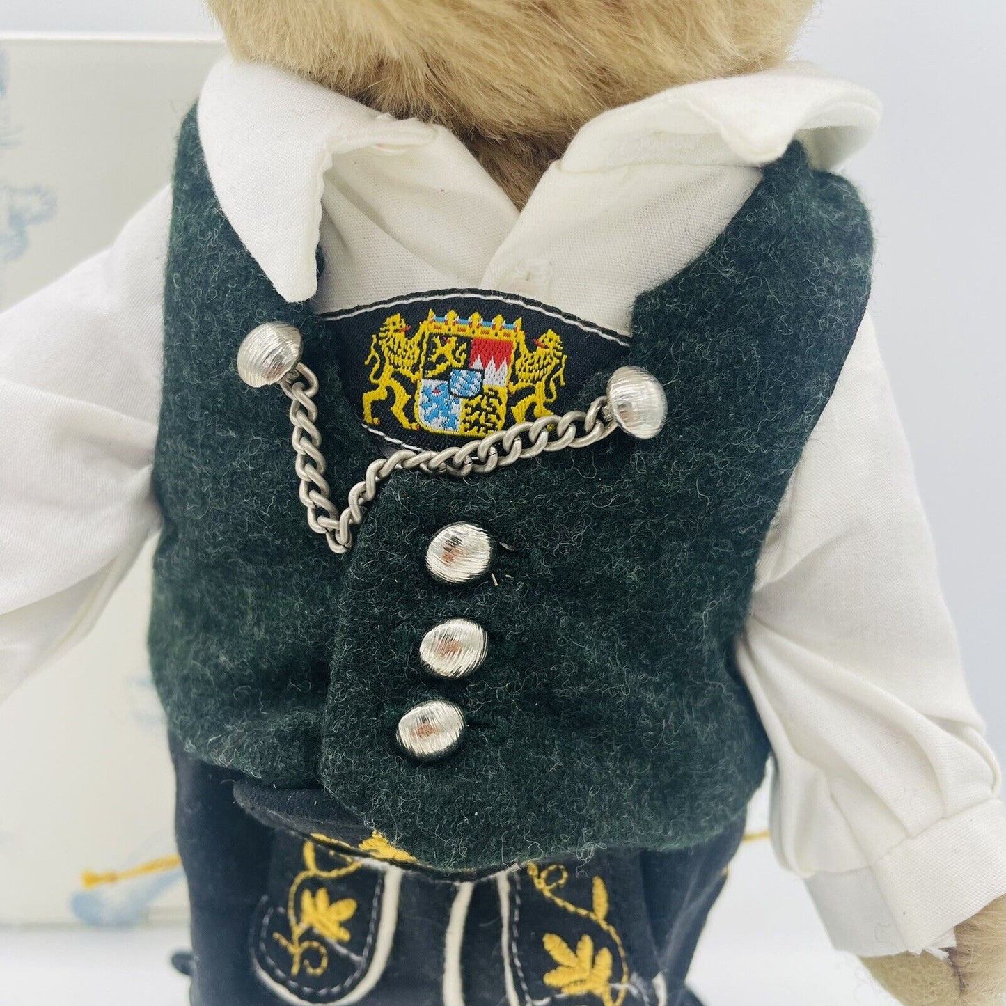 Steiff Teddybär Trachten Max 672491 limitiert 1500 23cm Mohair