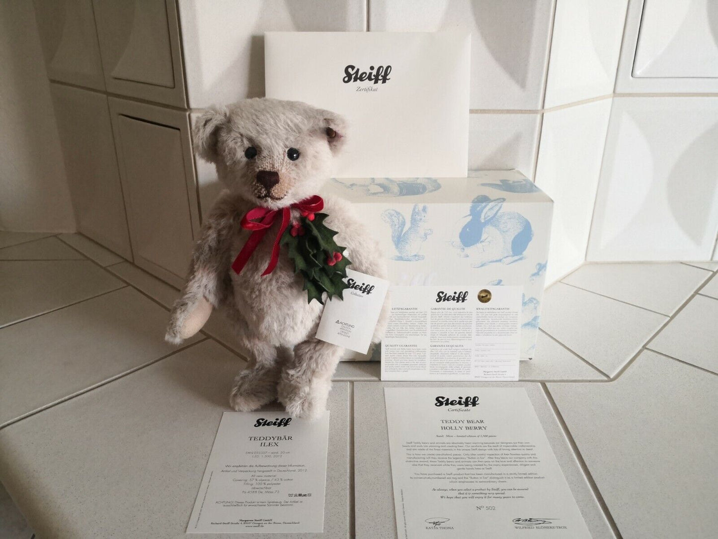 Steiff Teddybär Ilex 035357 inkl. Zertifikat 137 Alpaca Teddy Neu & Ovp