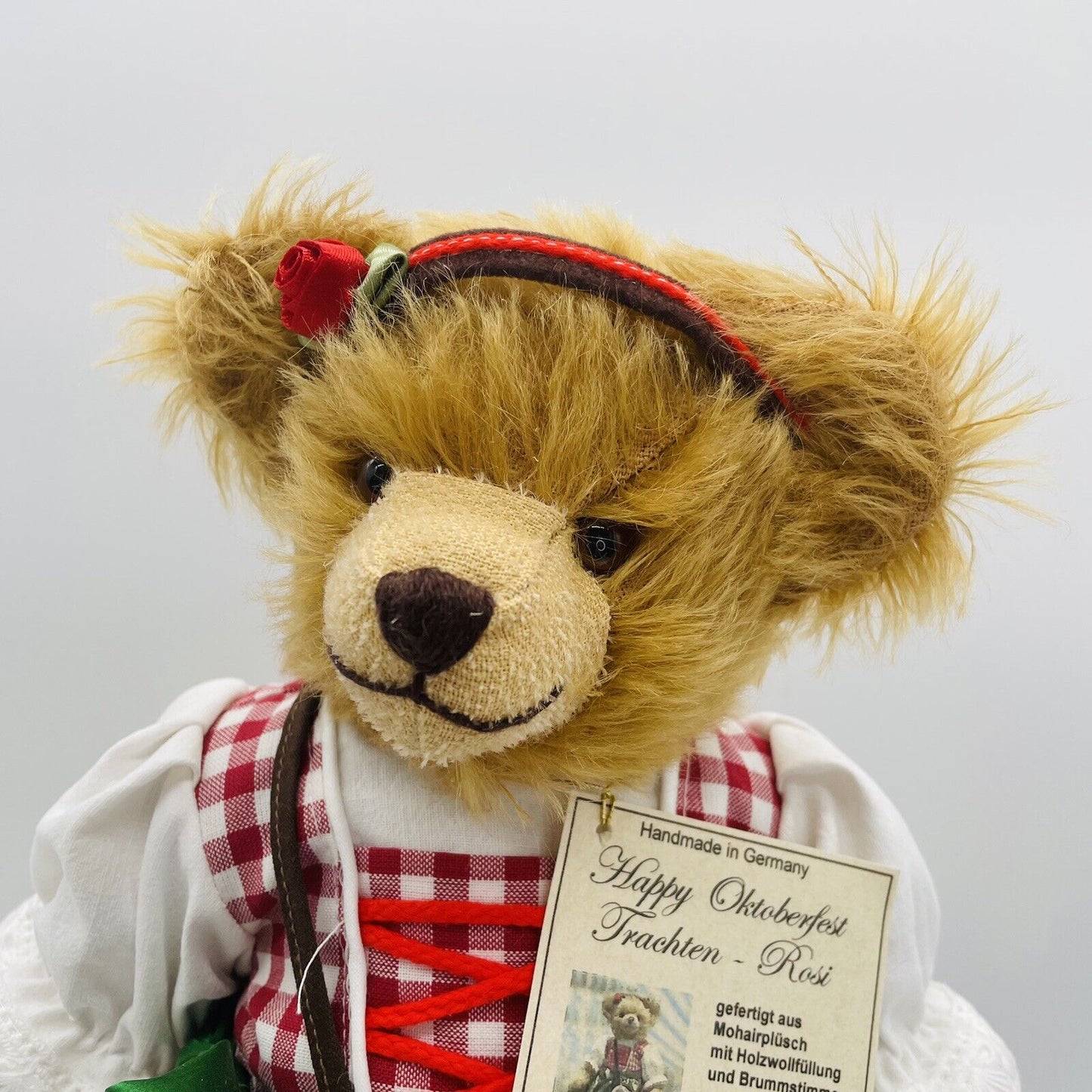 Hermann Coburg Teddybär Oktoberfest Trachten-Rosi mit Dirndl limitiert 50 35cm