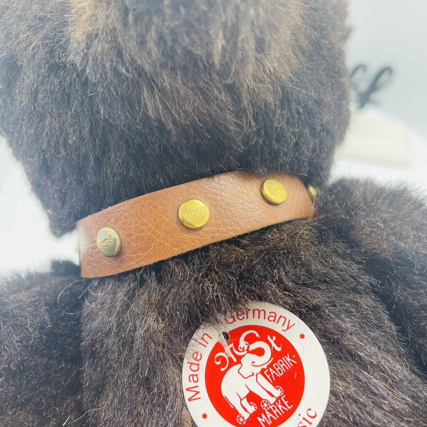Steiff Teddybär mit Halsband 038266 limitiert 2006 aus 2006 32cm Mohair