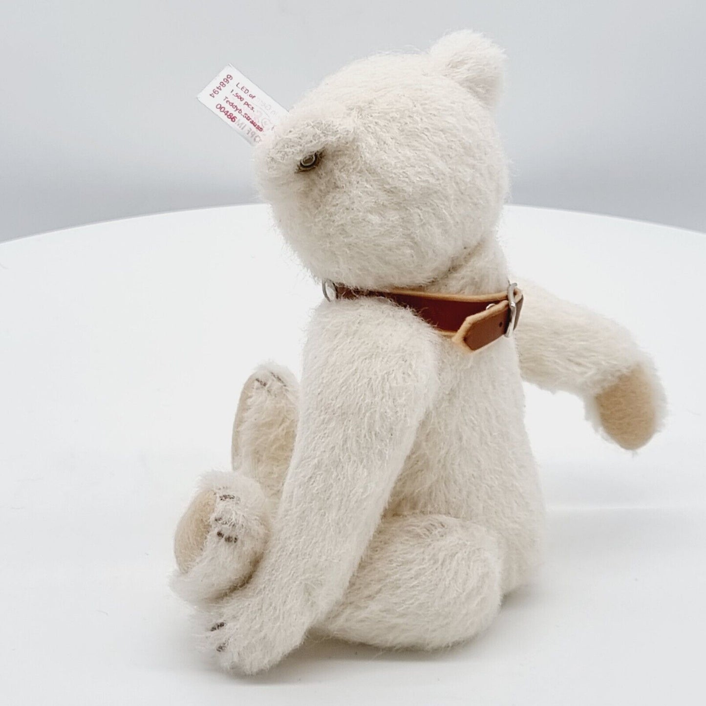 Steiff 668494 Teddybär Strauss The Rattle Bear Alpaca weiß 25 cm
