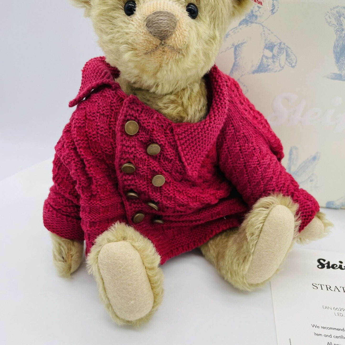 Steiff Teddybär Stratford 662959 limitiert 1500 aus 2009 30cm Mohair