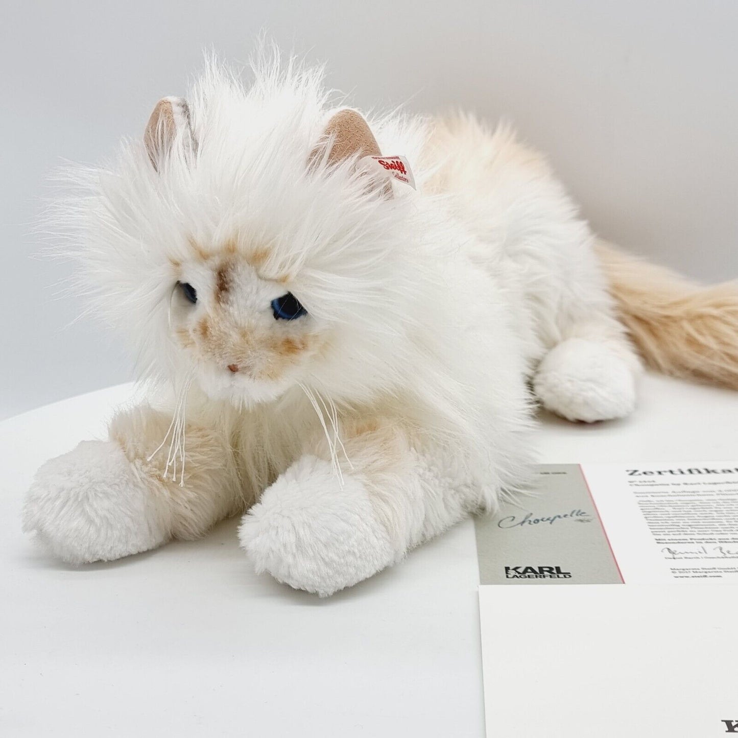 Steiff 356001 Katze Choupette 40 cm Karl Lagerfeld ohne Maus Jahr 2017