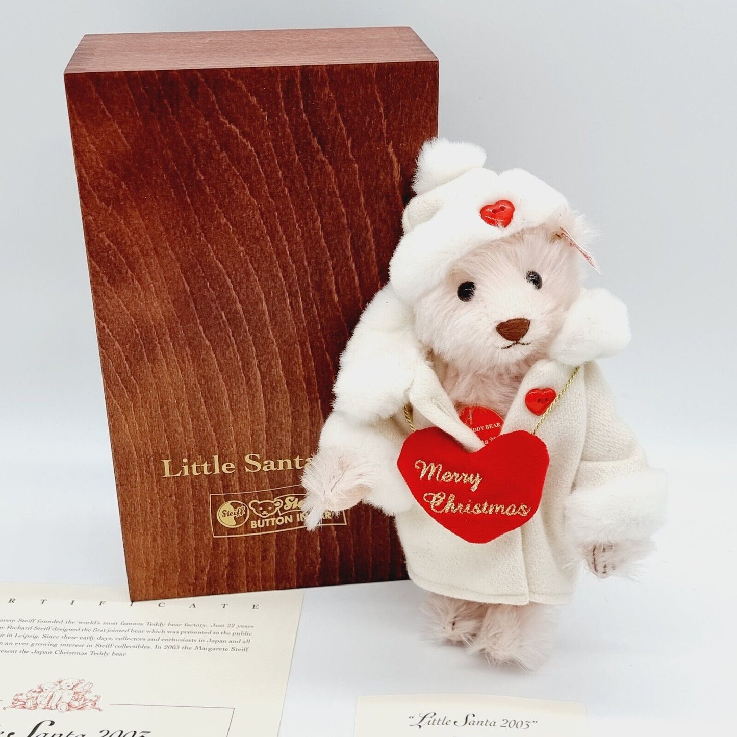 Steiff Little Santa 2003 Teddybär 20 cm limitierte Auflage für Japan 675843