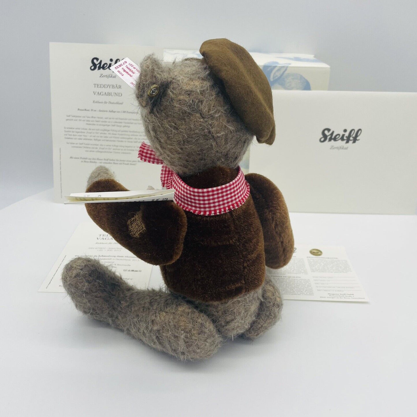 Steiff Teddybär Vagabund 673832 limitiert 1500 aus 2015 30cm Mohair