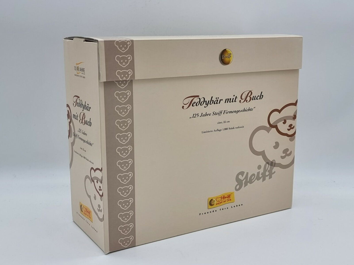 Steiff Teddybär mit Buch 038860 EAN 038853 limitiert Zertifikat OVP Mohair