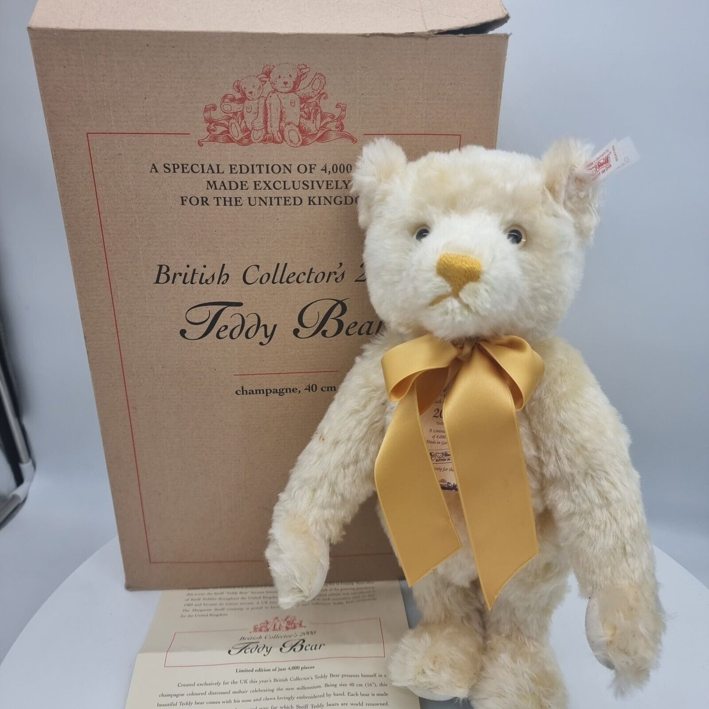 Steiff 654763 Teddybär British Collectors 35 cm Jahr 2000 limitiert 4000