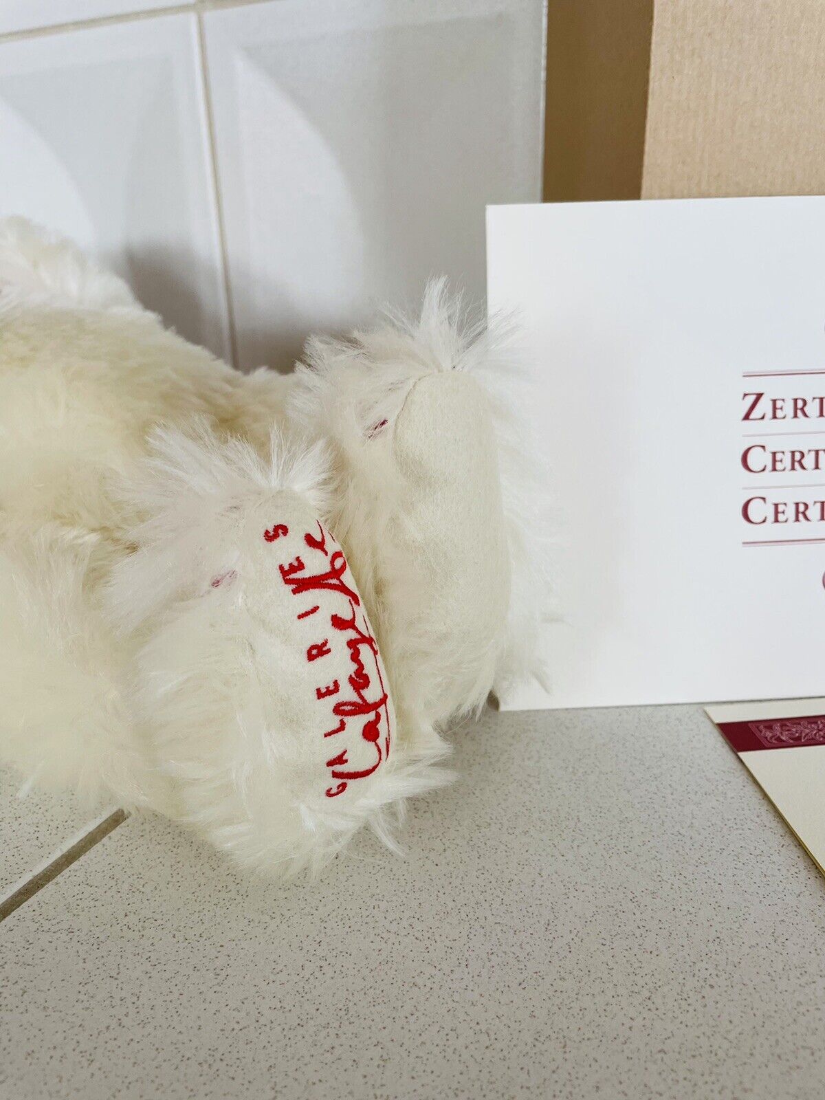 Steiff - Teddybär Tricolore 40 cm 1997/1998 limitiert auf 1500 Blanc Zertifikat