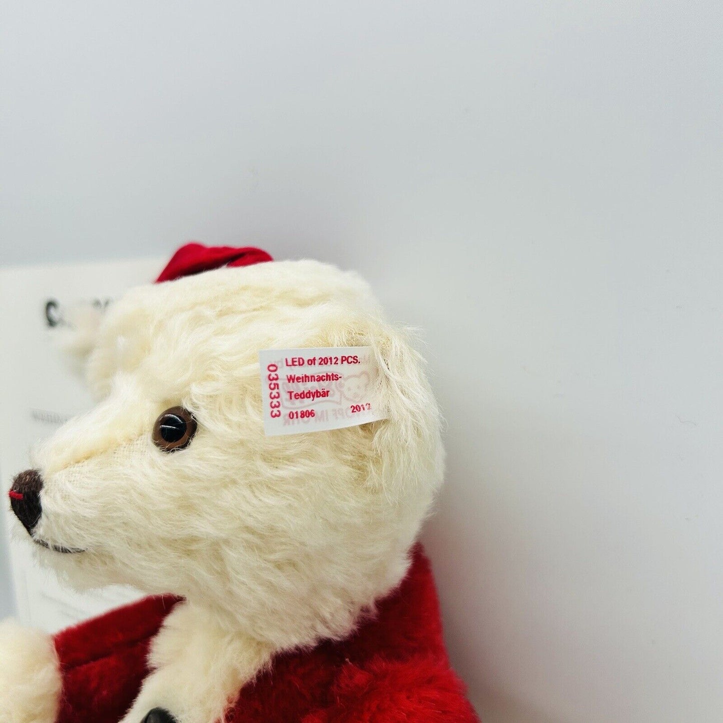 Steiff 035333 Weihnachtsteddybär limitiert 2012 aus 2012 27 cm Mohair