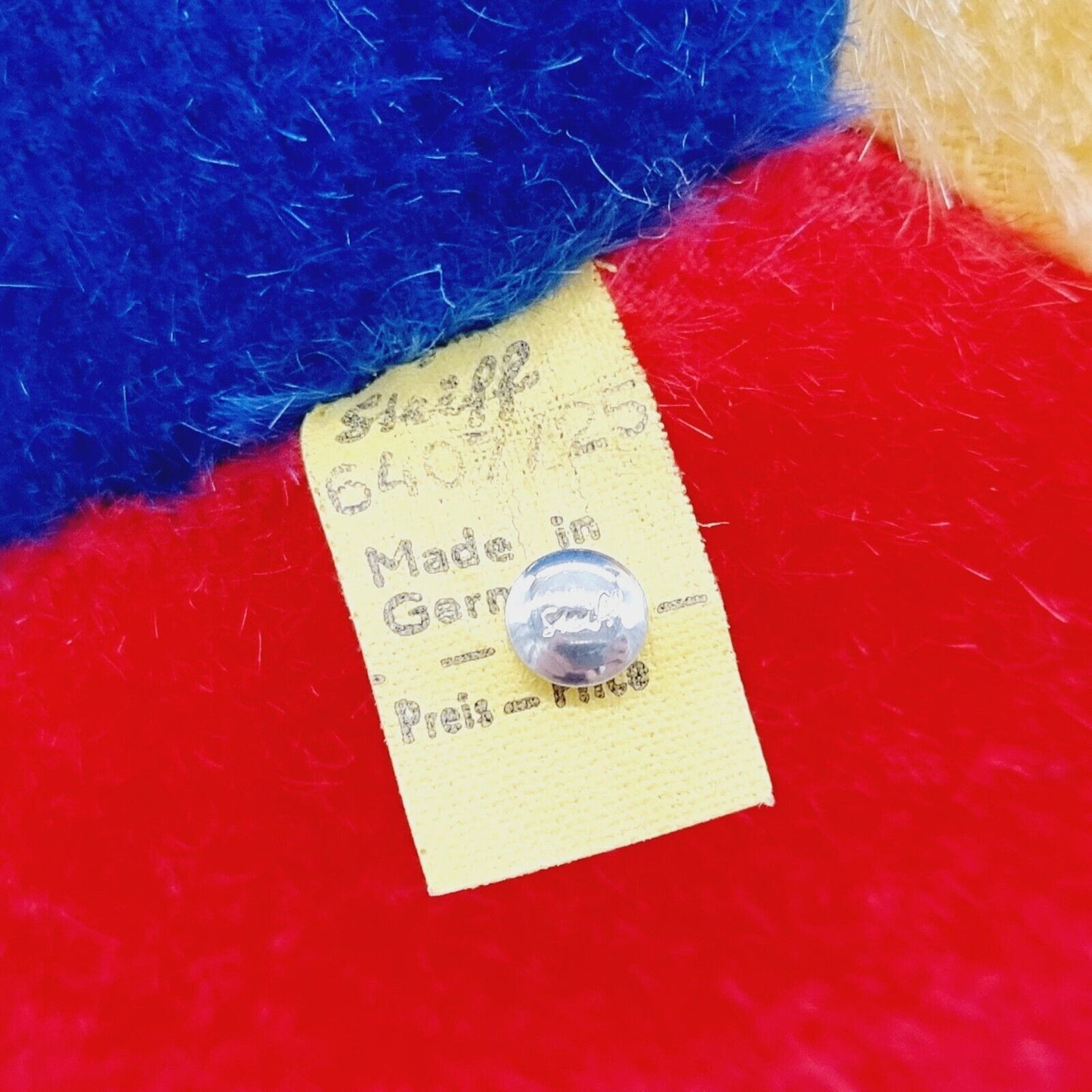 Steiff 6407/25 Gymnastikball 1969-1977 25 cm Mohairplüsch